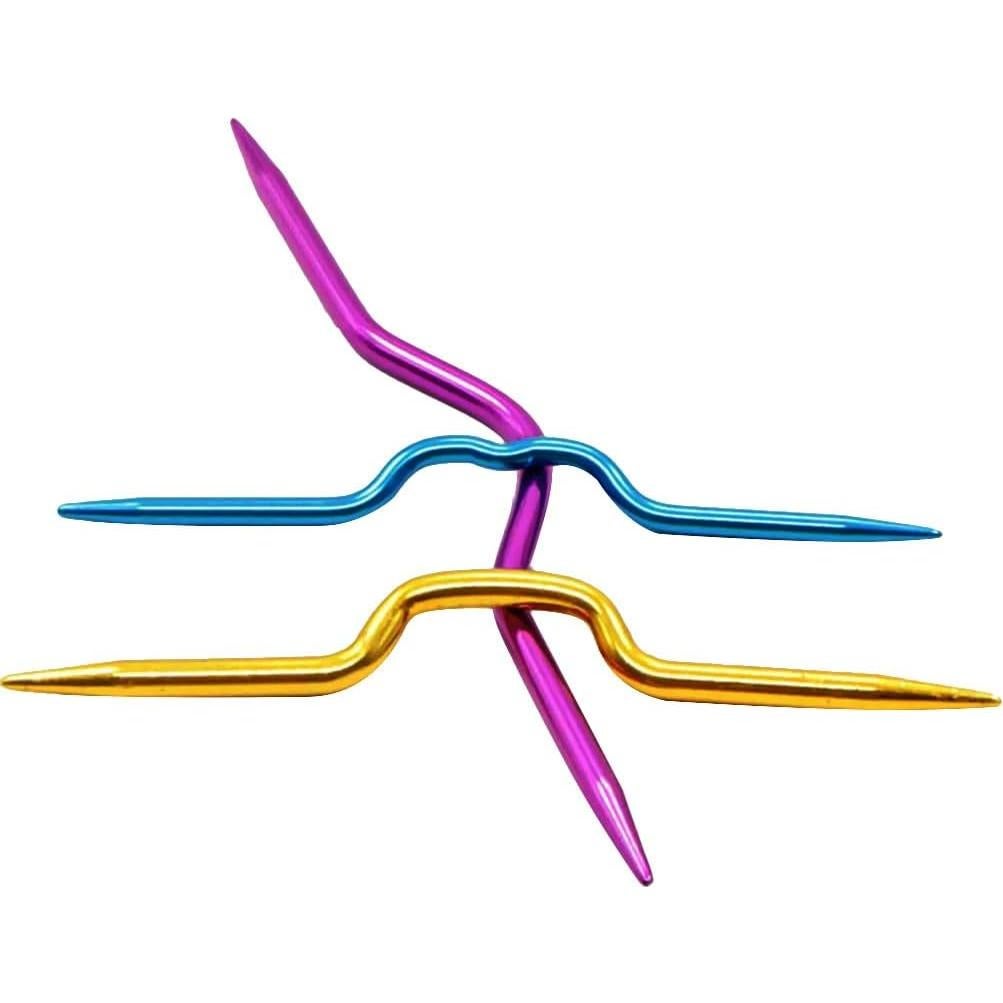 Kit de Agujas de Tejer y Marcadores de Puntos Tiazey - Metal