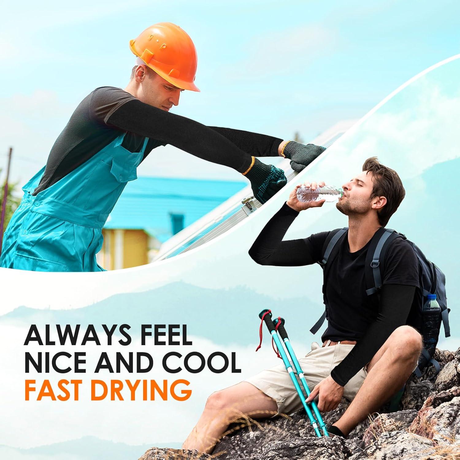 Mangas de Protección Solar UV RHsia - 4 Pares Unisex