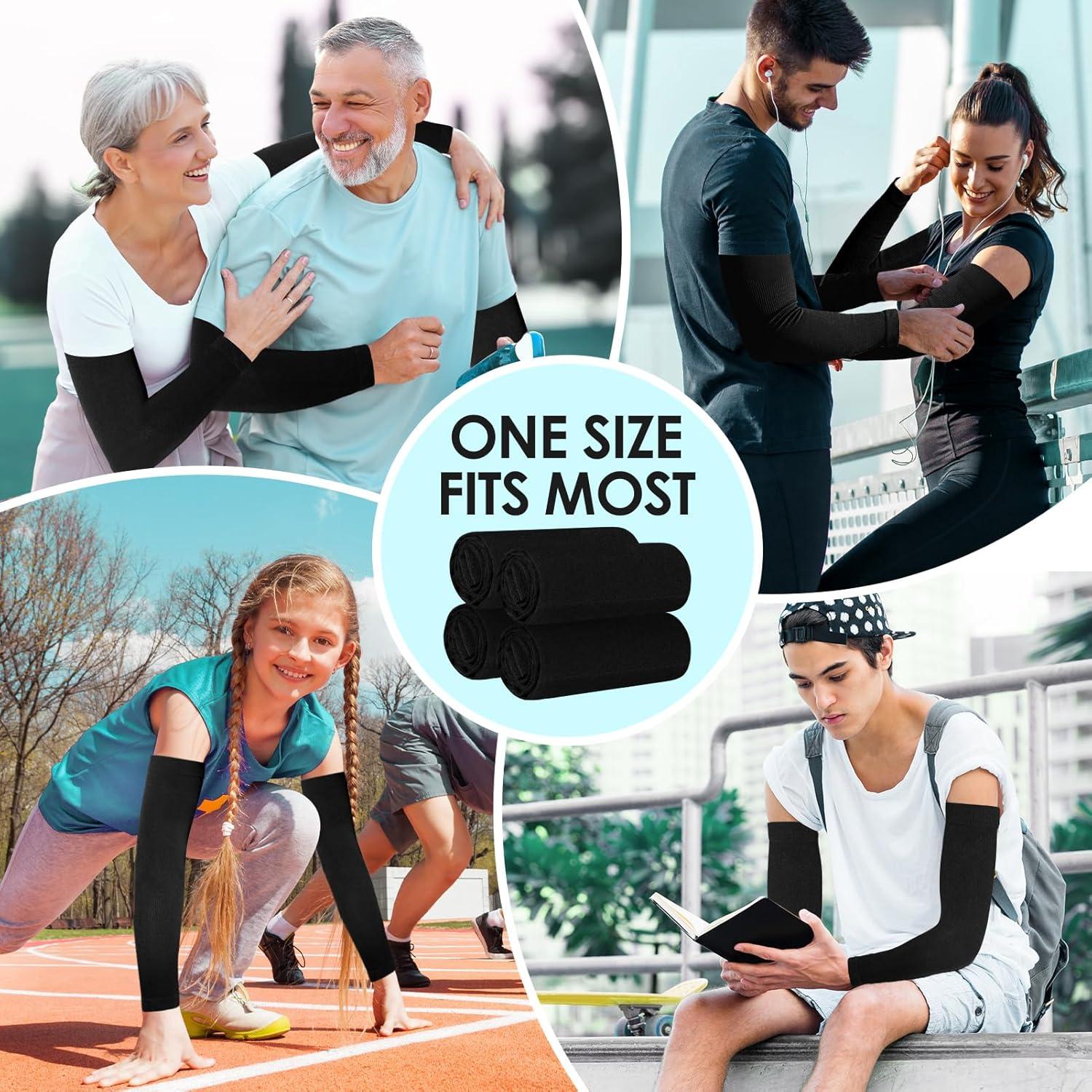 Mangas de Protección Solar UV RHsia - 4 Pares Unisex