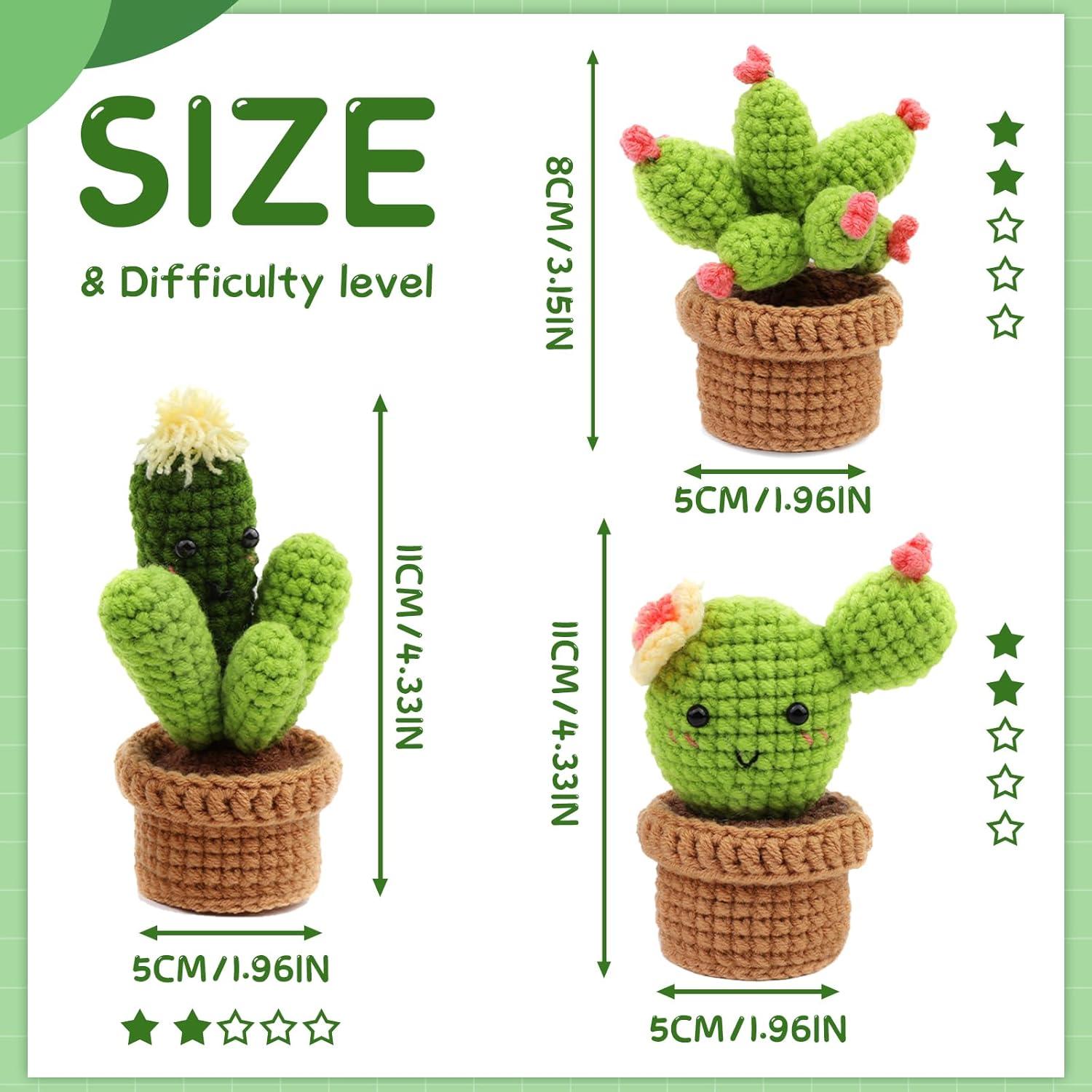 Kit de Crochet para Principiantes WONVOC - 3 Piezas con Hilos y Ganchos