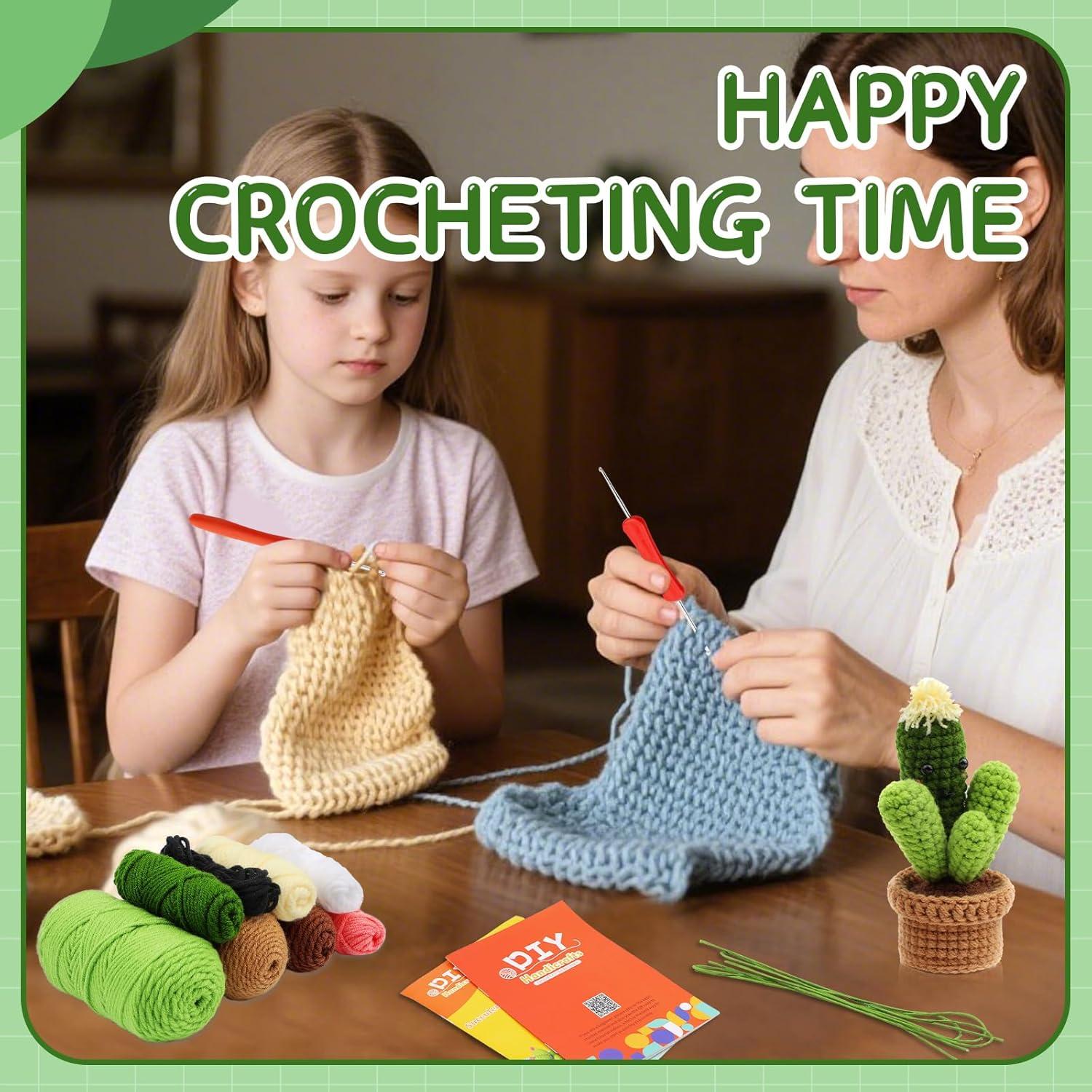 Kit de Crochet para Principiantes WONVOC - 3 Piezas con Hilos y Ganchos