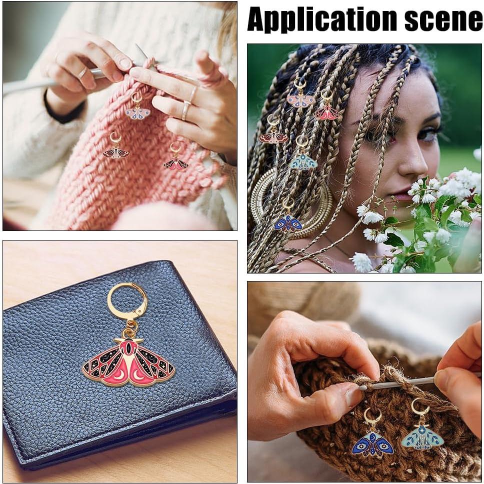 Marcadores de Puntos de Costura CRAFTYMELODY 10 Piezas Polilla