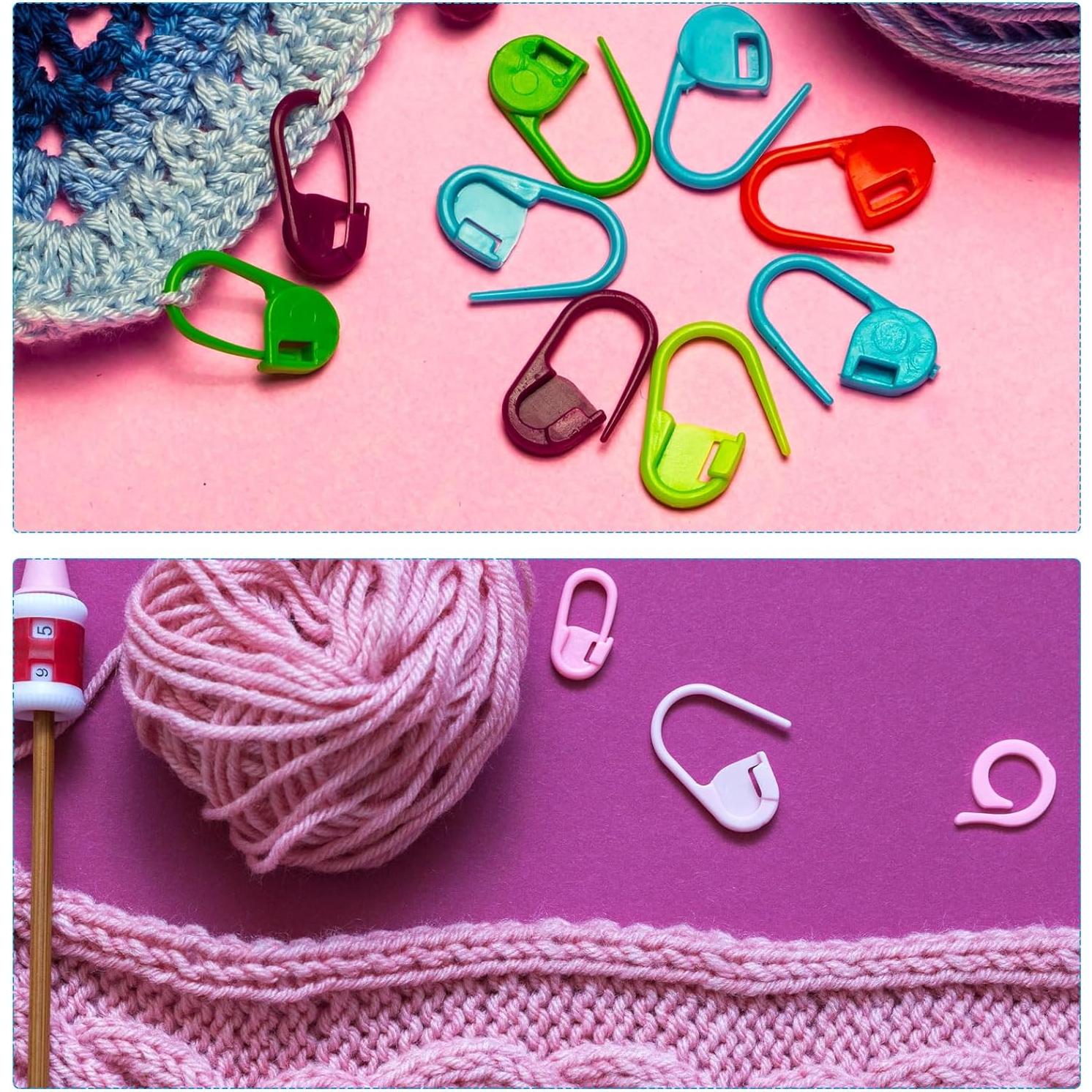 Marcadores de Puntos de Crochet PATIKIL 100 Unidades Plástico