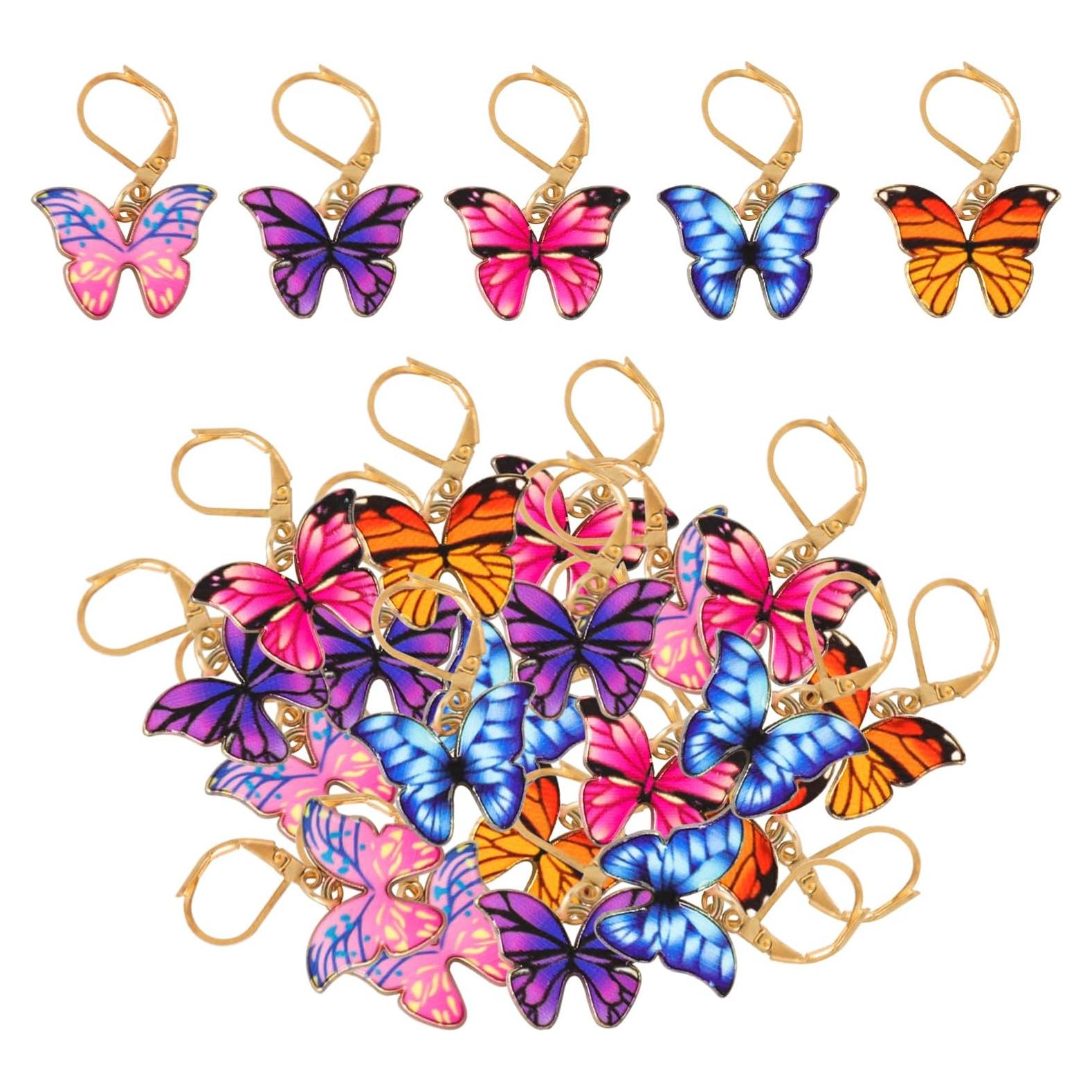 20 Marcadores de Puntos para Tejer Maxqzin - Aleación, 5 Colores