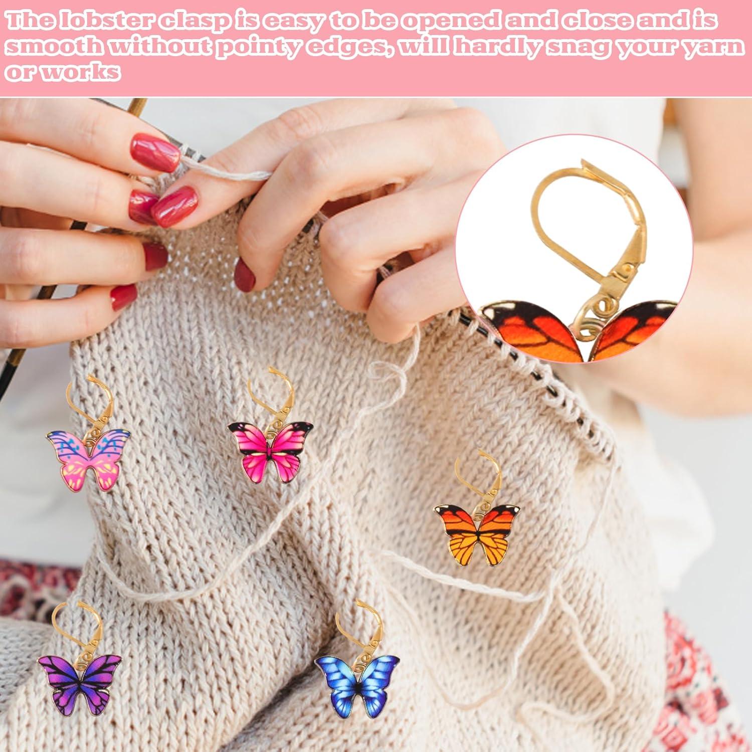 20 Marcadores de Puntos para Tejer Maxqzin - Aleación, 5 Colores