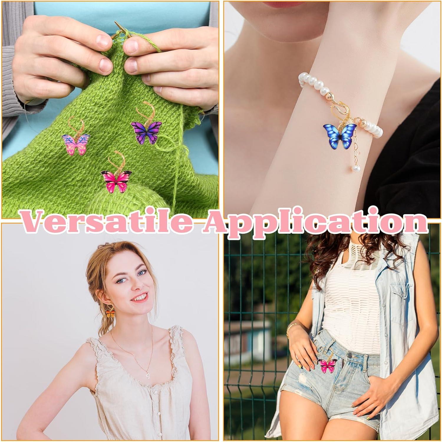 20 Marcadores de Puntos para Tejer Maxqzin - Aleación, 5 Colores