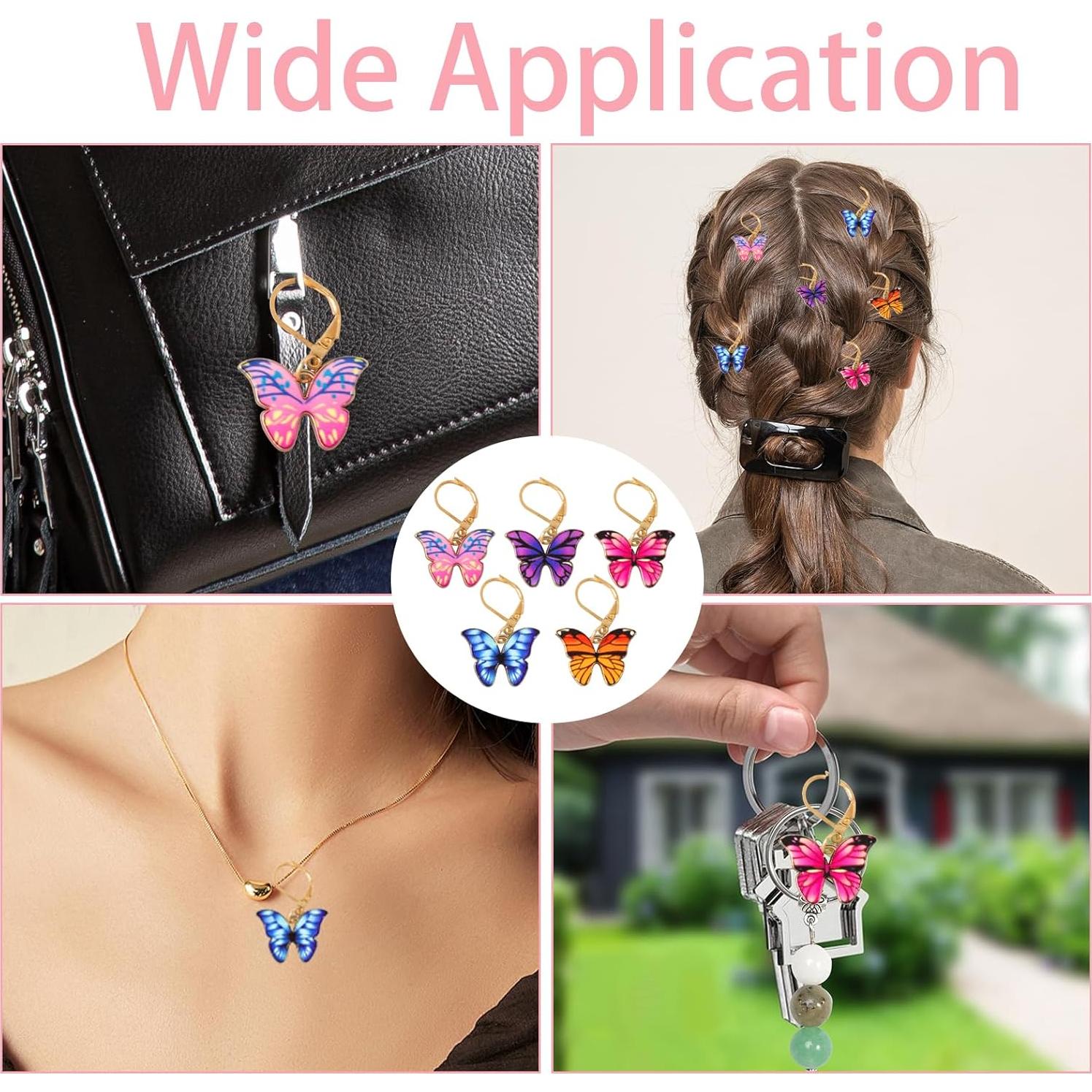 20 Marcadores de Puntos para Tejer Maxqzin - Aleación, 5 Colores