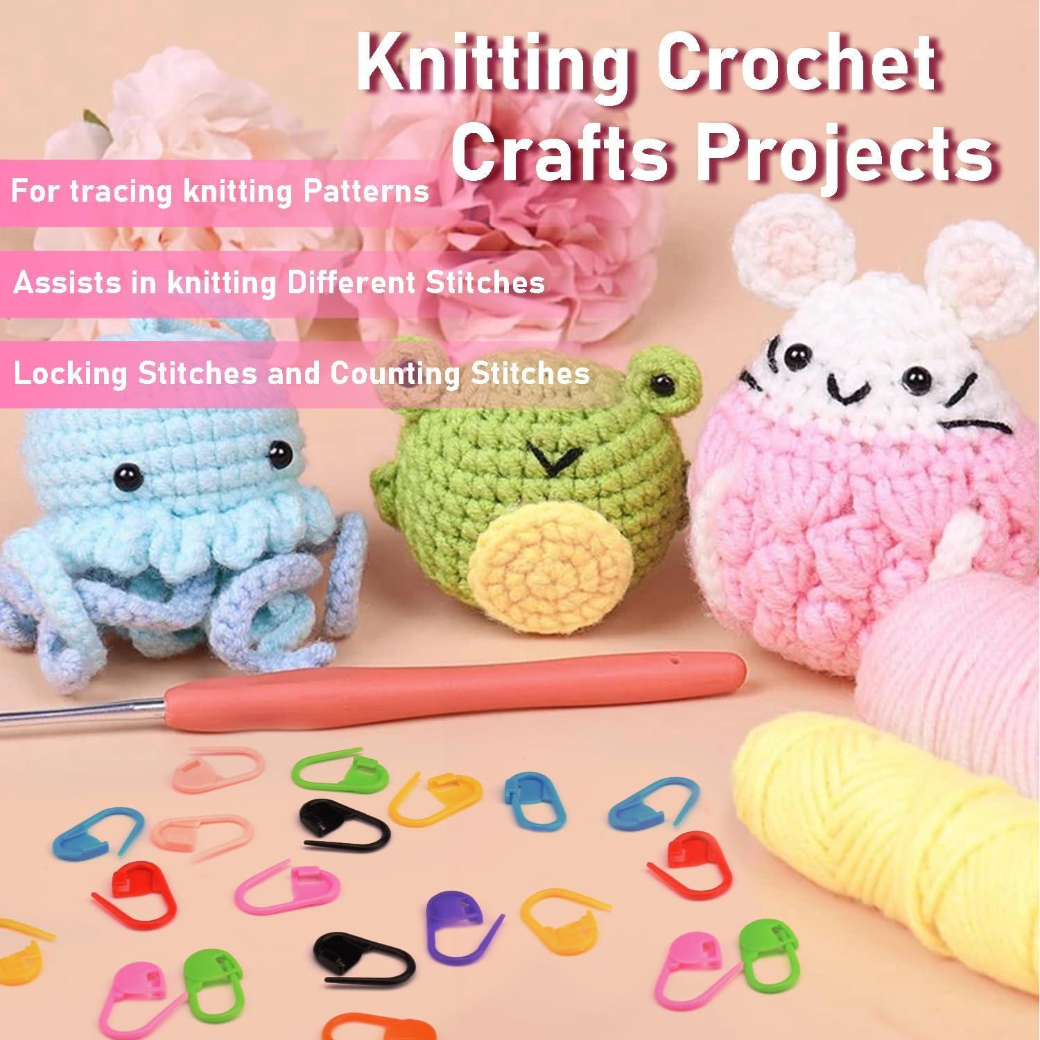 150 Marcadores de Puntos de Crochet CooBigo - Colores Variados