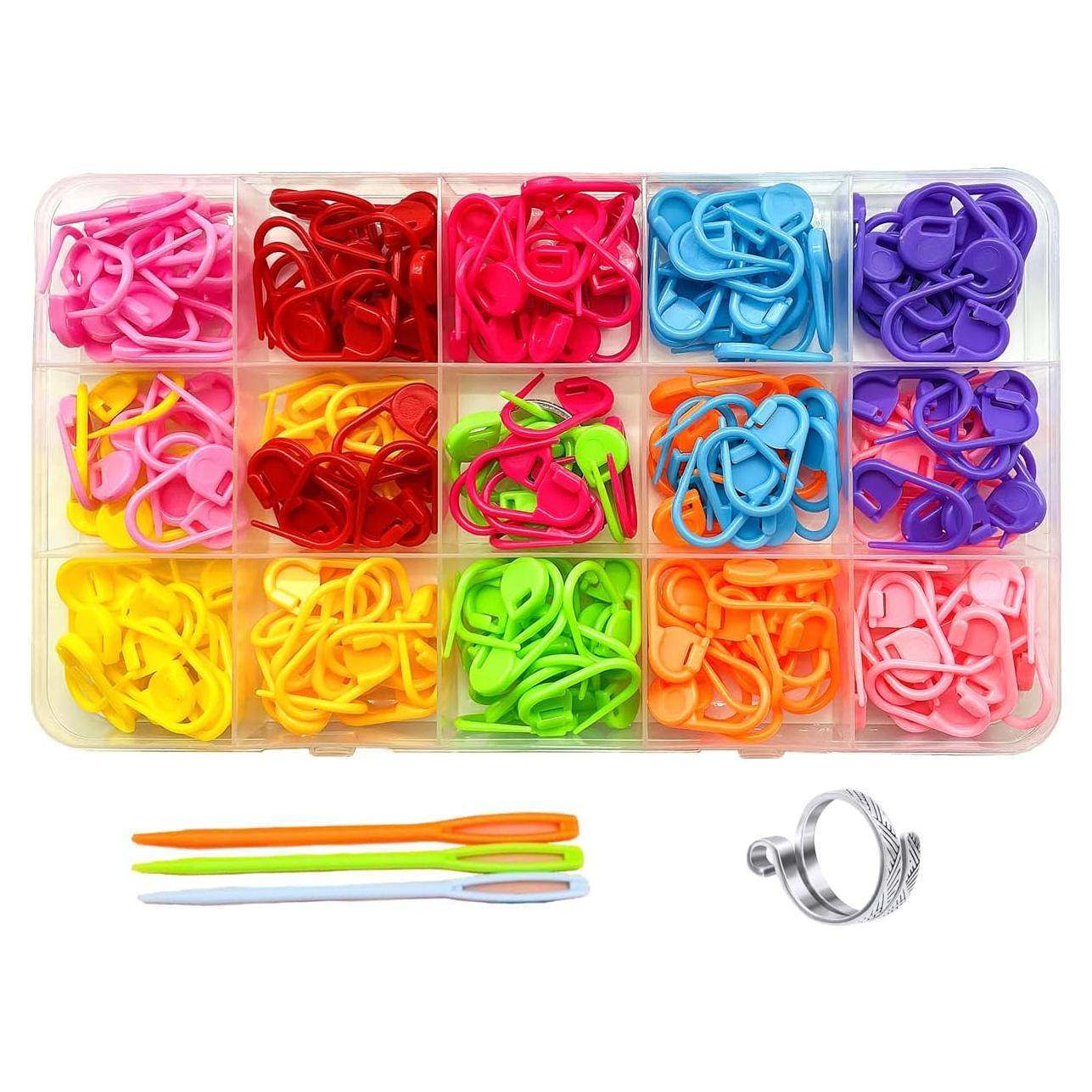 Marcadores de Puntos SUZUYO 240 Piezas Multicolor para Tejer