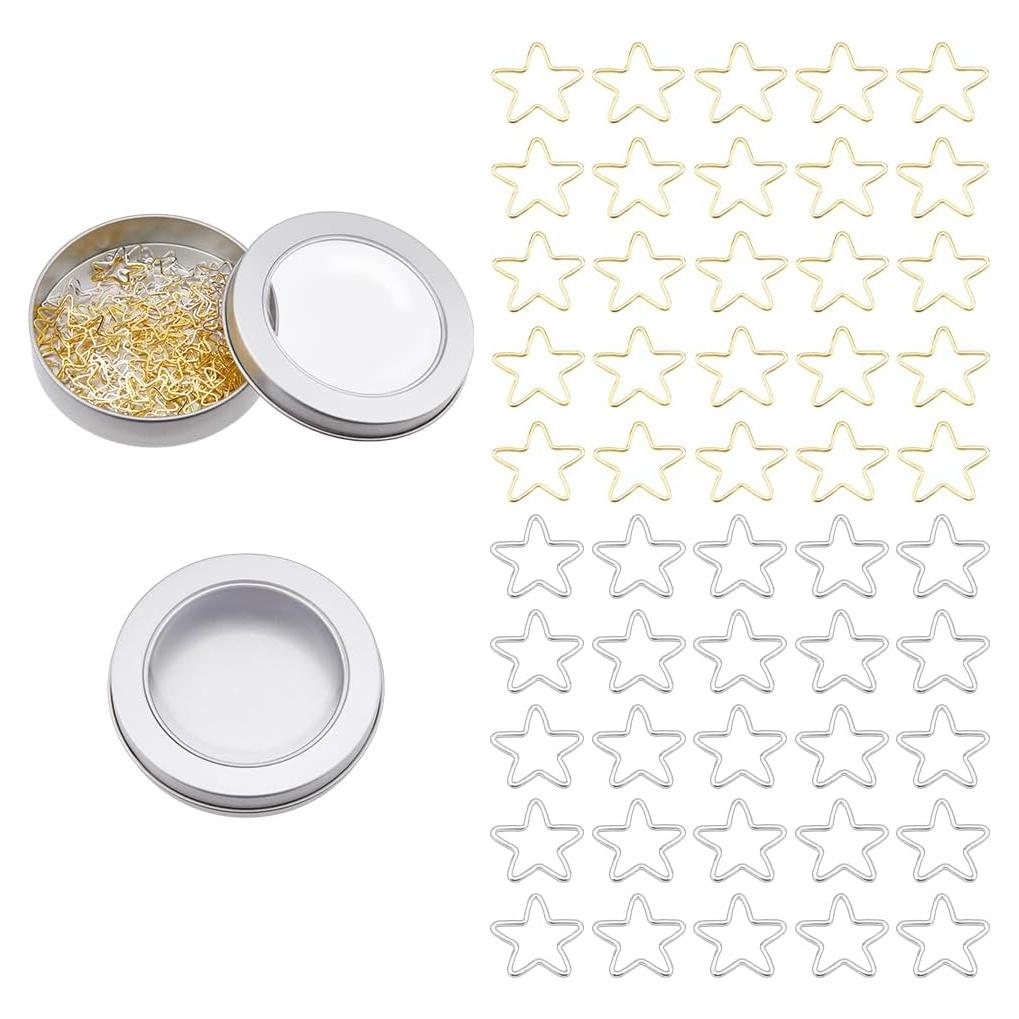 Marcadores de Tejer de Metal Hobbspring 72 Pcs Estrella