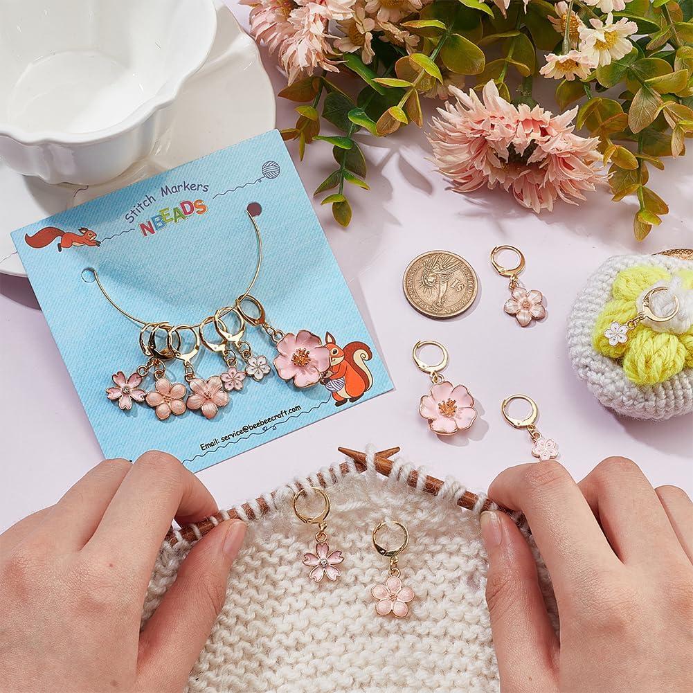 Marcadores de Puntos de Tejer NBEADS 24 Pcs 6 Estilos