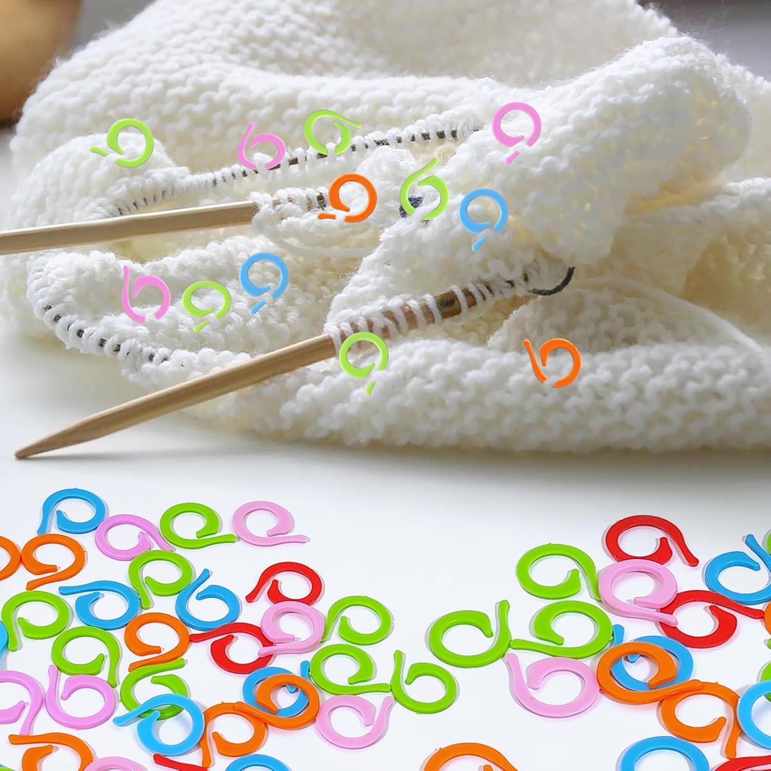 100 Marcadores de Puntos de Ganchillo HFZRZFH - Plástico Multicolor