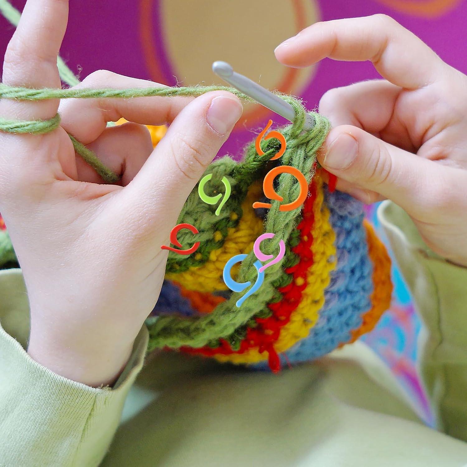 100 Marcadores de Puntos de Ganchillo HFZRZFH - Plástico Multicolor