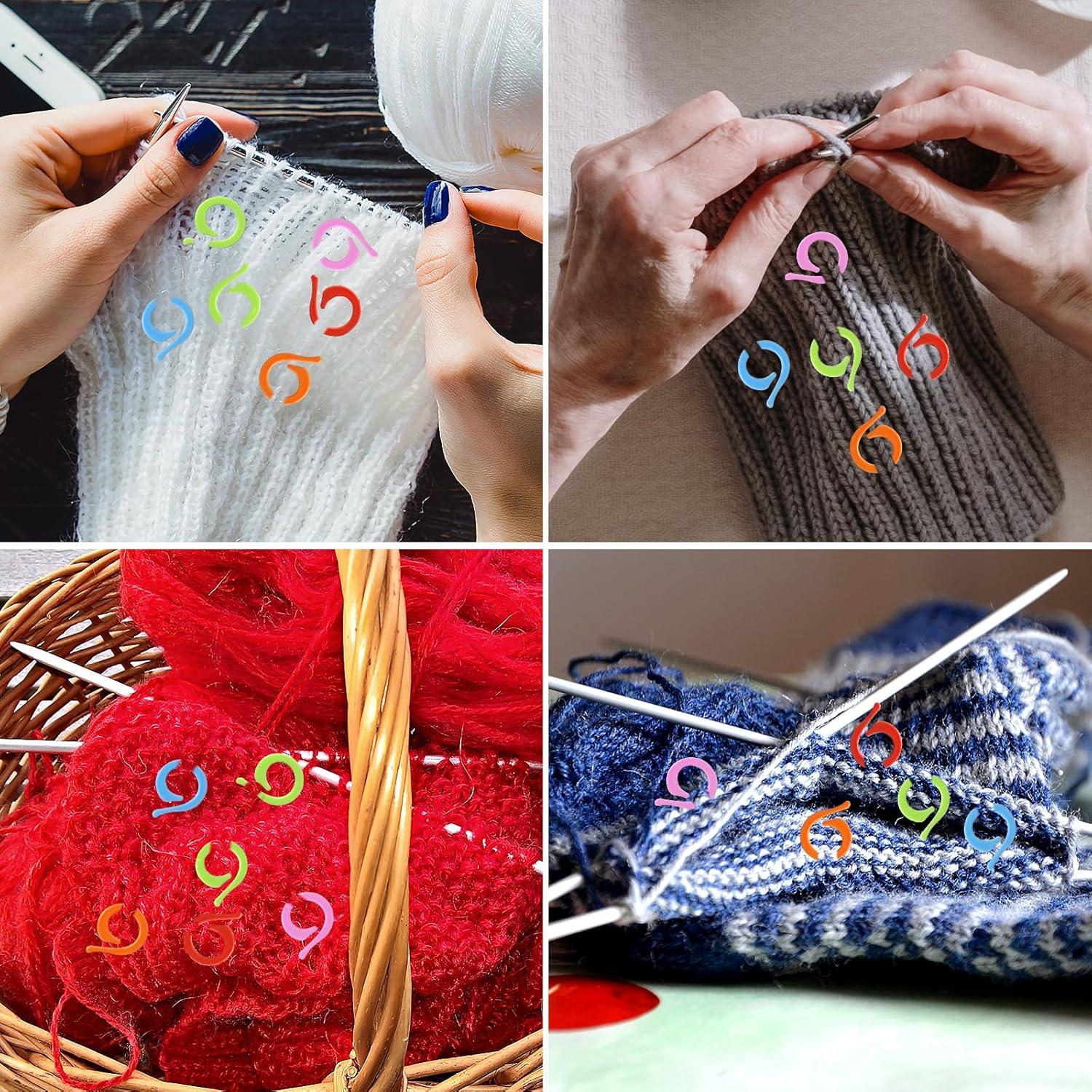 100 Marcadores de Puntos de Ganchillo HFZRZFH - Plástico Multicolor