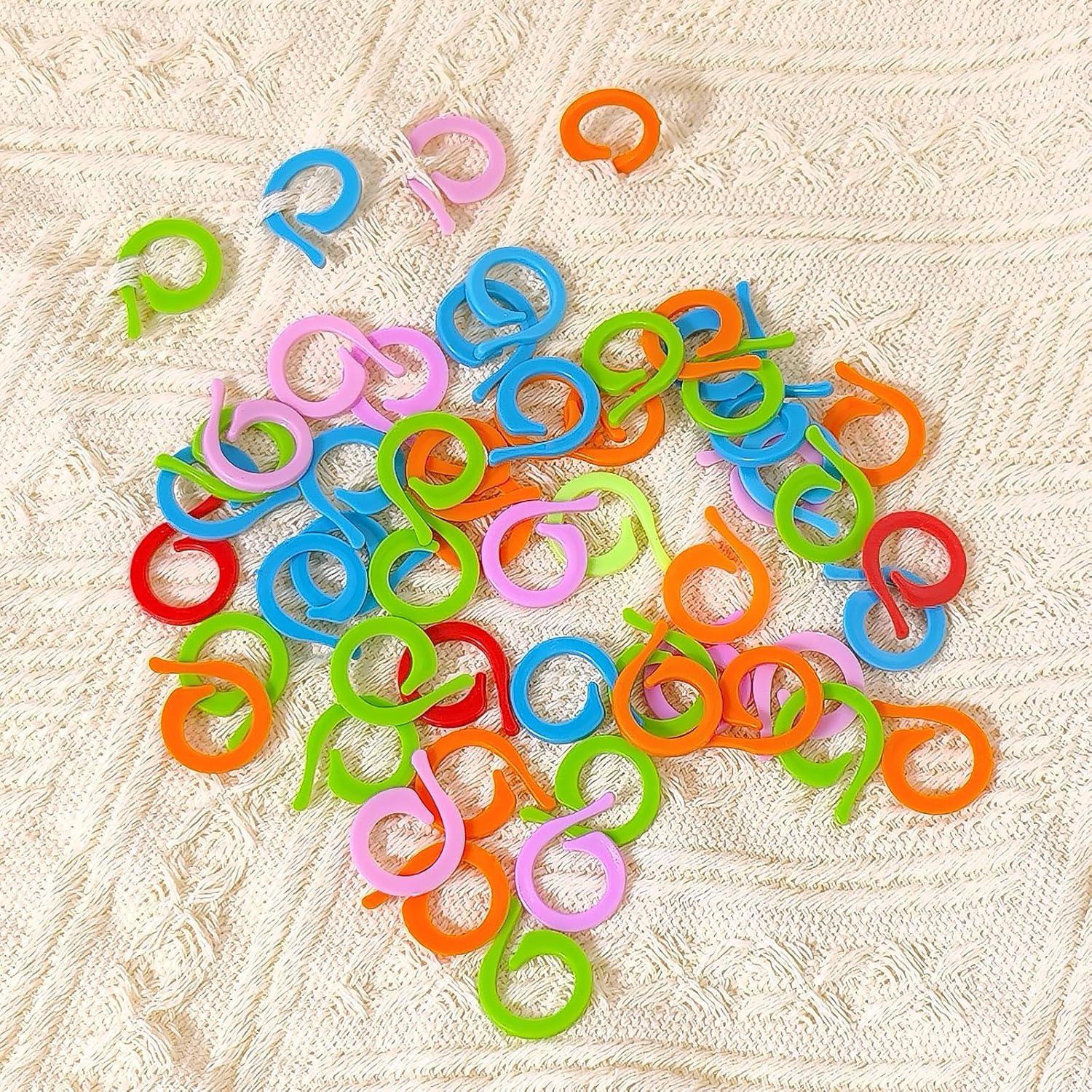 100 Marcadores de Puntos de Ganchillo HFZRZFH - Plástico Multicolor