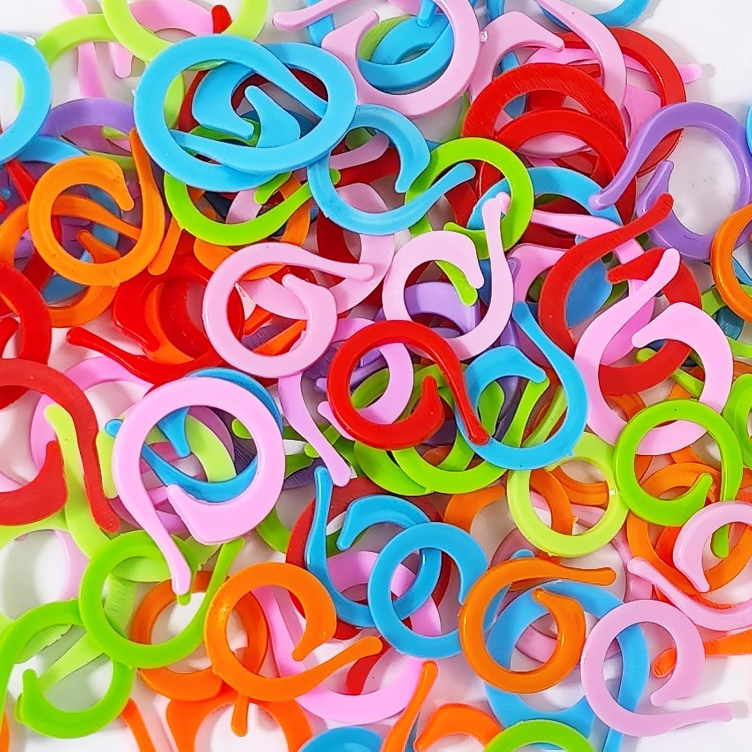 100 Marcadores de Puntos de Ganchillo HFZRZFH - Plástico Multicolor