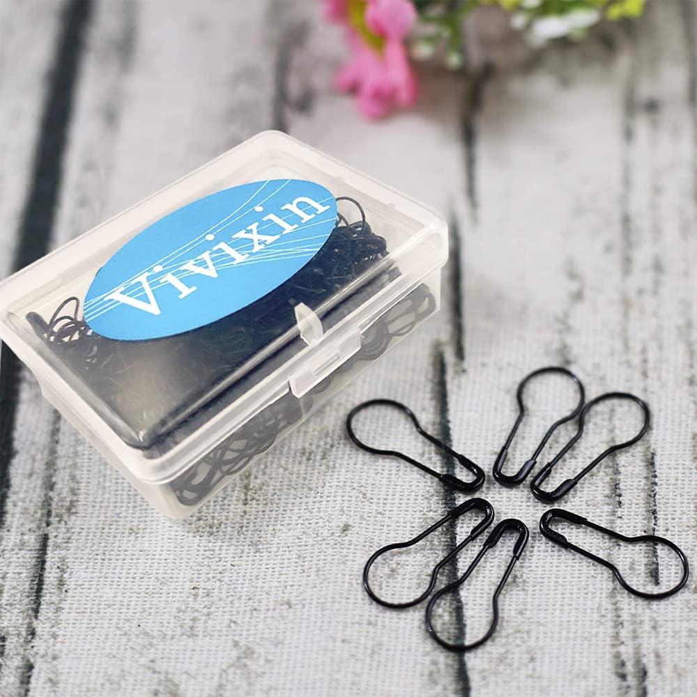 Alfileres de Seguridad de Metal Negro Vivixin 200pcs 21mm