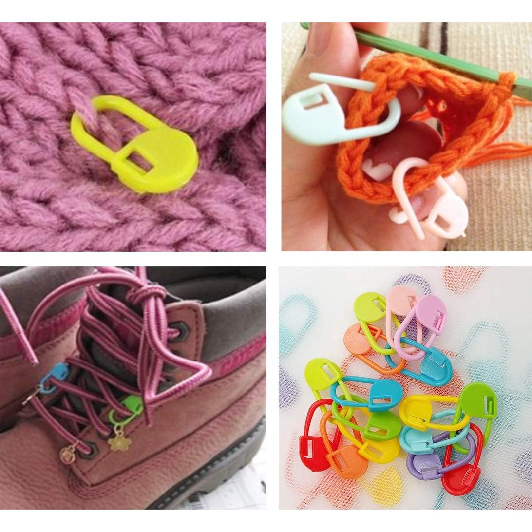 600 Alfileres de Plástico Coloridos Pcxino para Tejer DIY