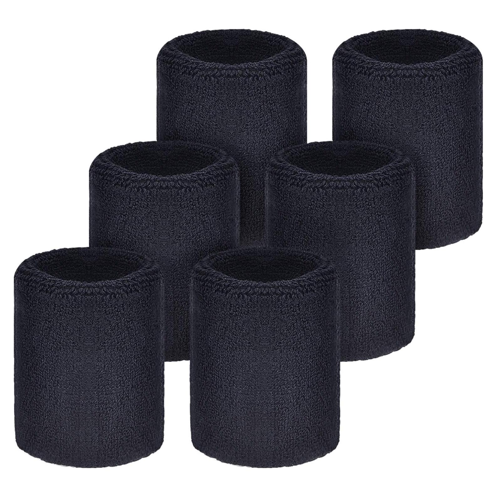 Muñequera Absorbente Willbond 6 Pcs para Deportes 8x8 cm