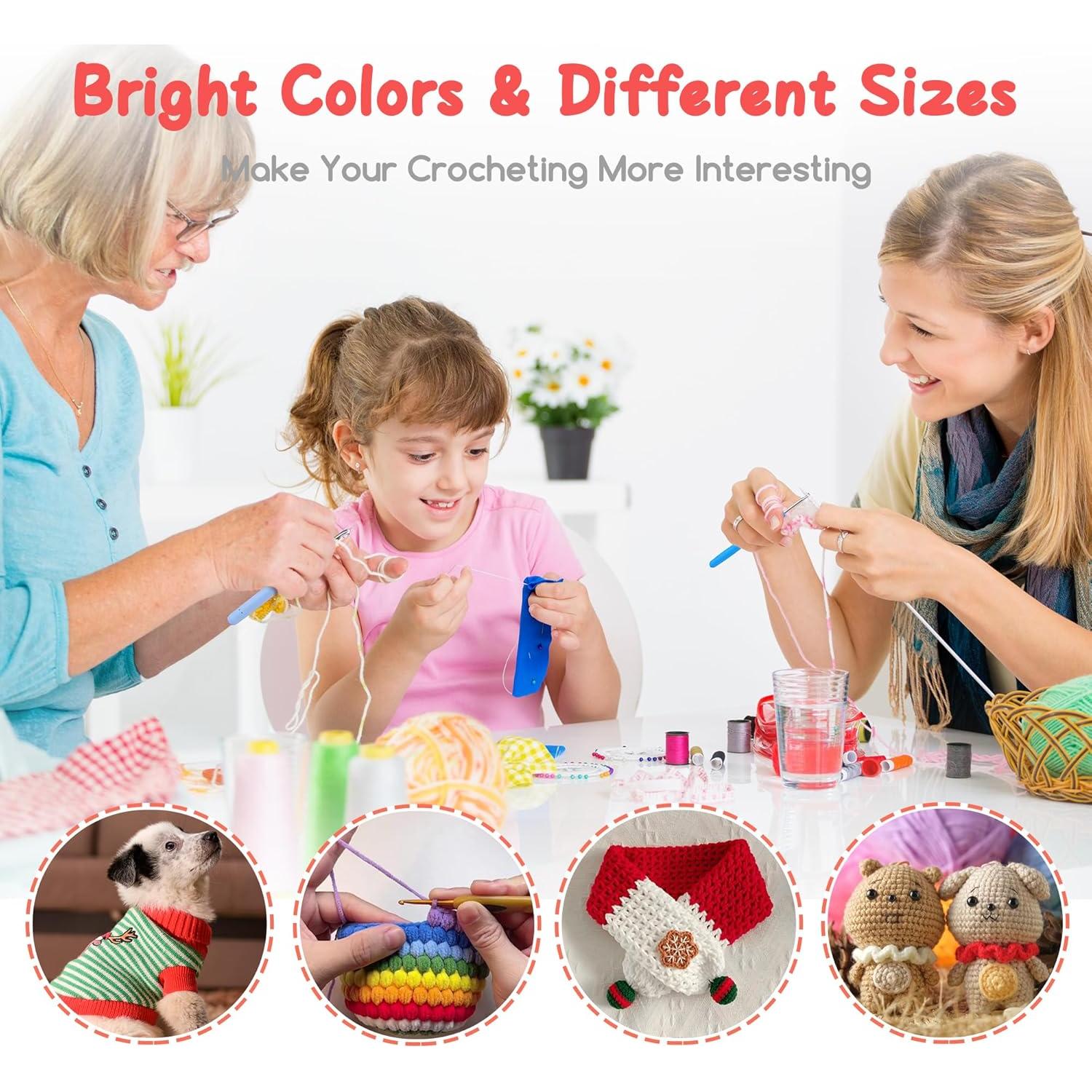 Kit de Ganchillos iKumar 41 Piezas con Mangos Ergonómicos