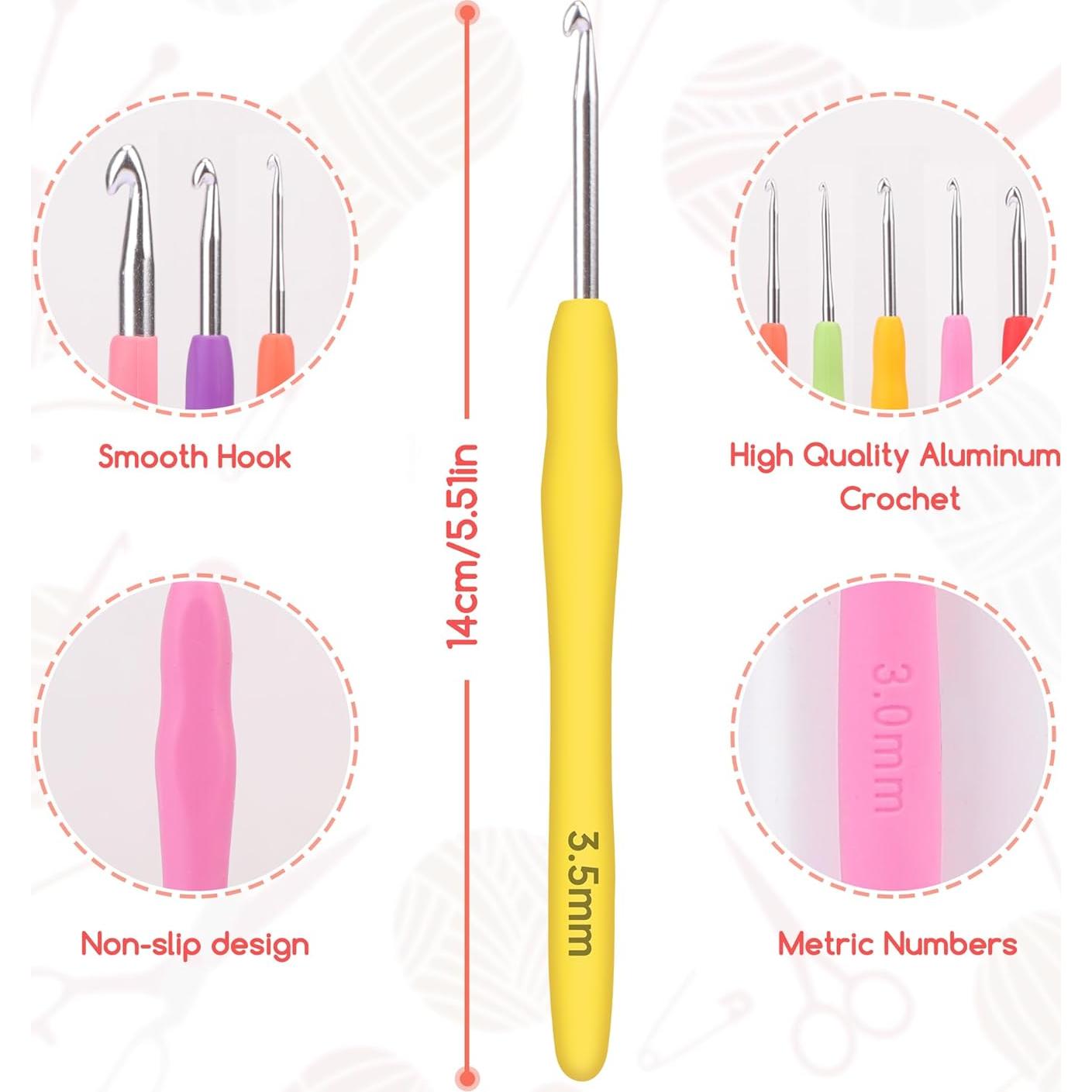 Kit de Ganchillos iKumar 41 Piezas con Mangos Ergonómicos