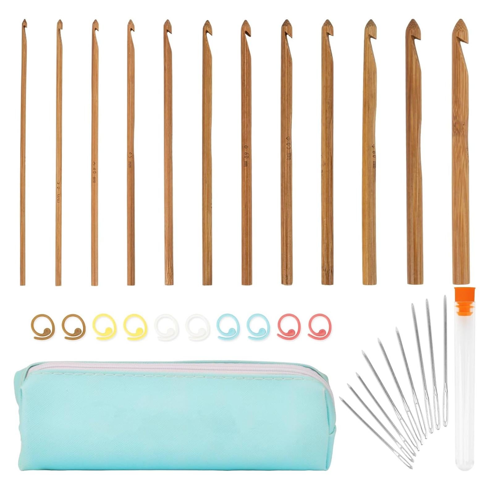 Set de Ganchos de Crochet RAINFLOW 12 Tamaños 3mm-12mm