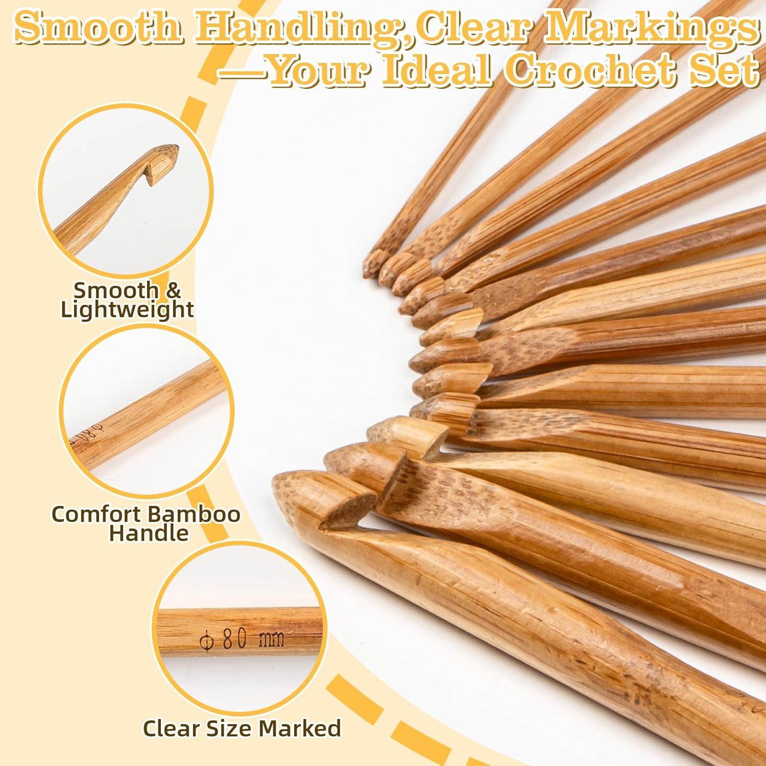 Set de Ganchos de Crochet RAINFLOW 12 Tamaños 3mm-12mm