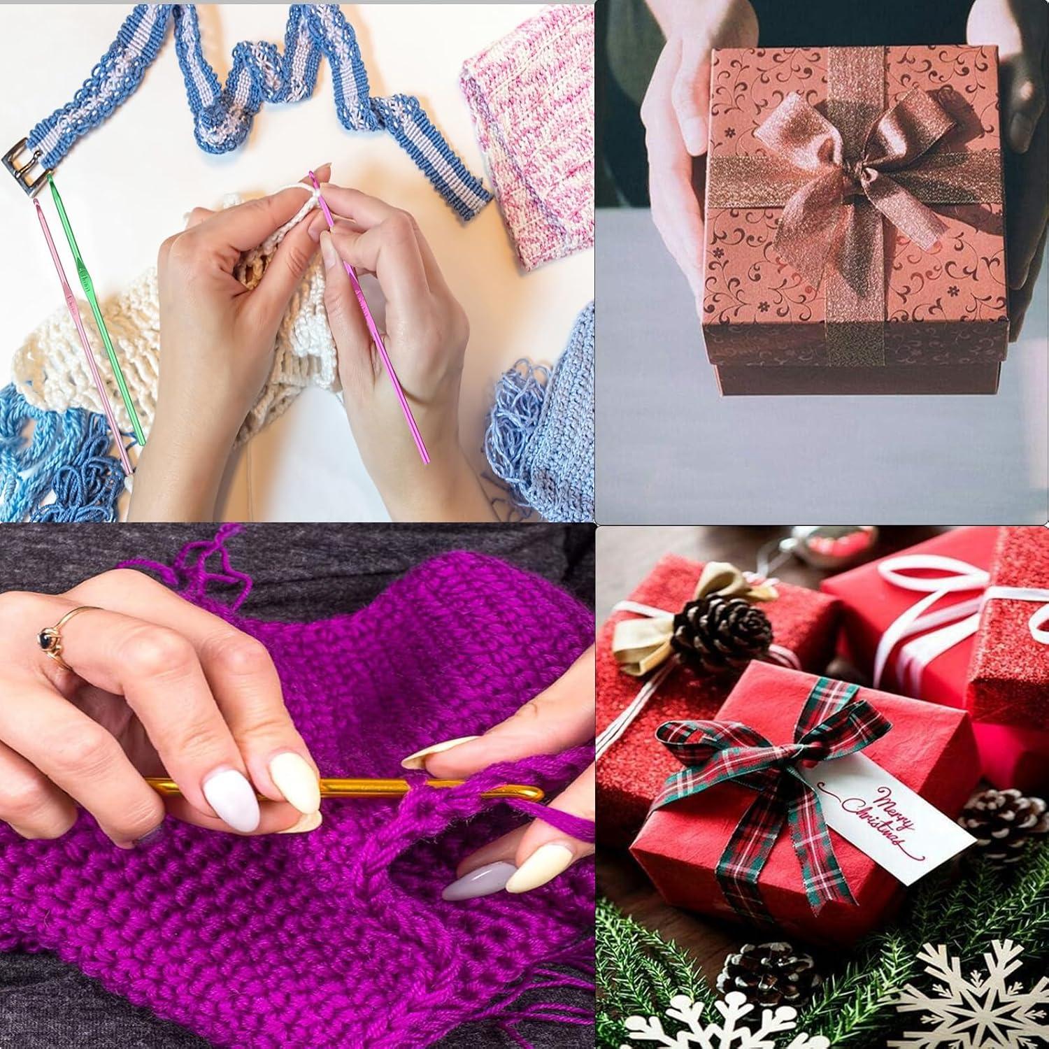 Juego de Ganchillos de Aluminio HEYLEAYAR 14 Piezas 2-10mm