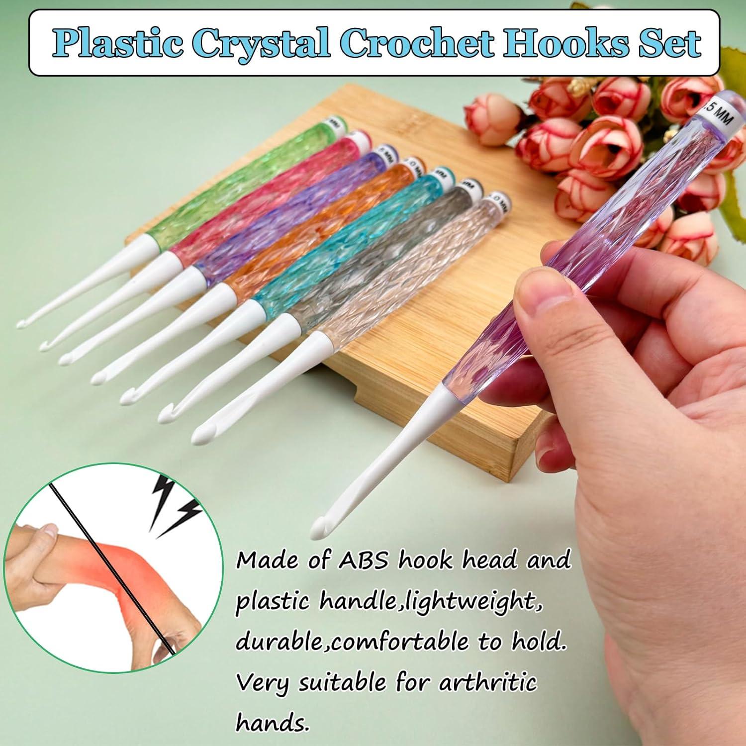 Juego de Ganchillos Hobekoee 8PCS Antideslizantes 2.5mm-6mm