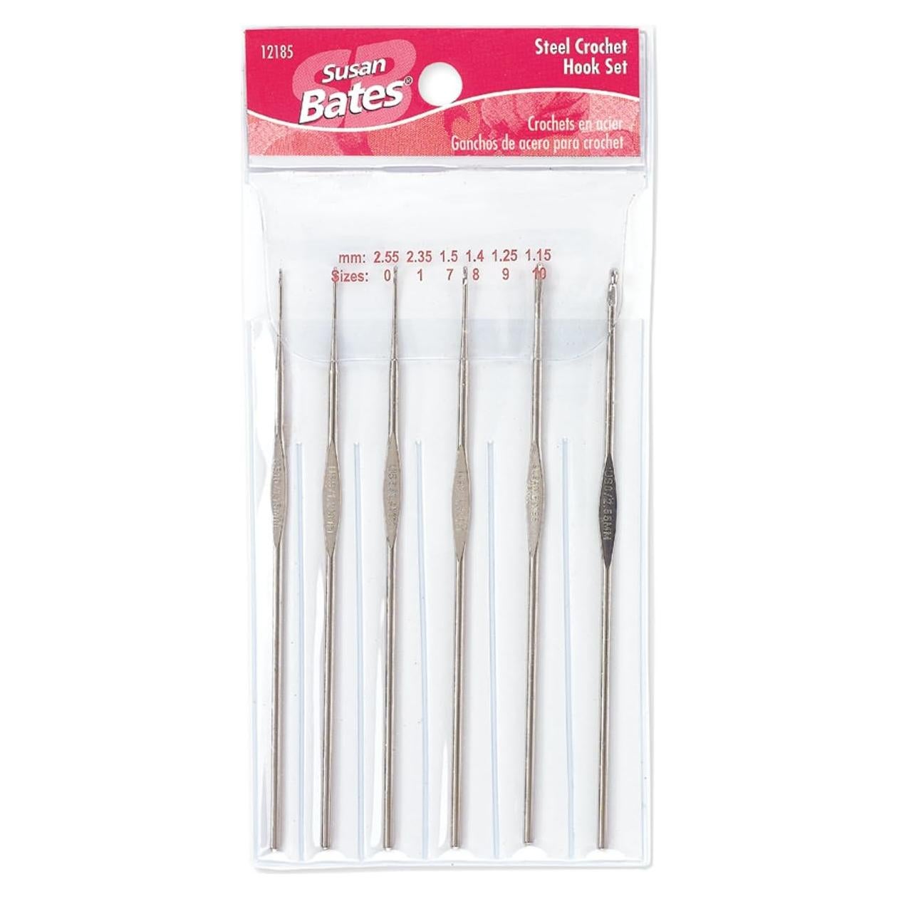 Conjunto de Ganchillos de Acero Susan Bates 12185 6 Piezas