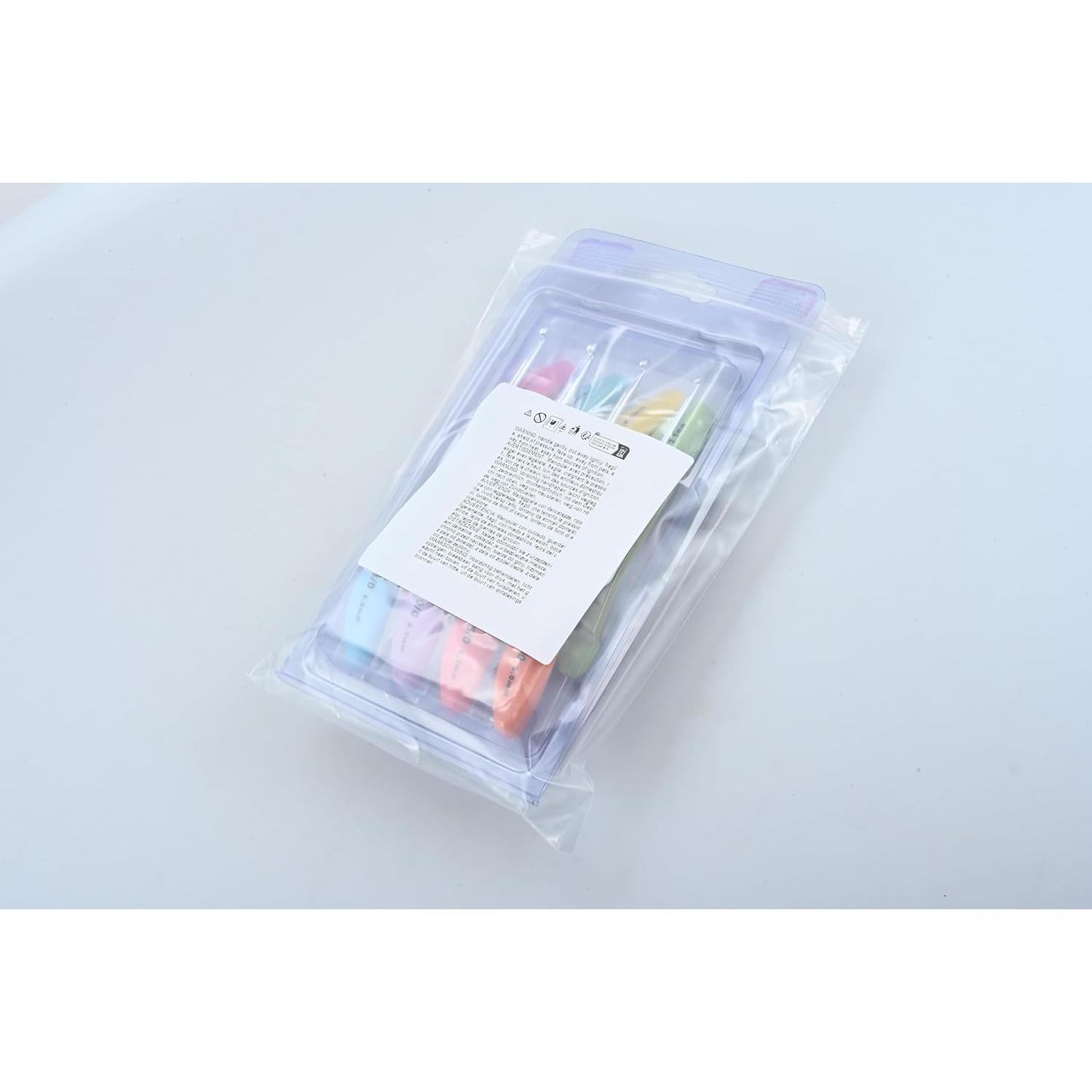 Juego de Ganchillos Ergonomicos Hicello 8 Piezas Aluminio