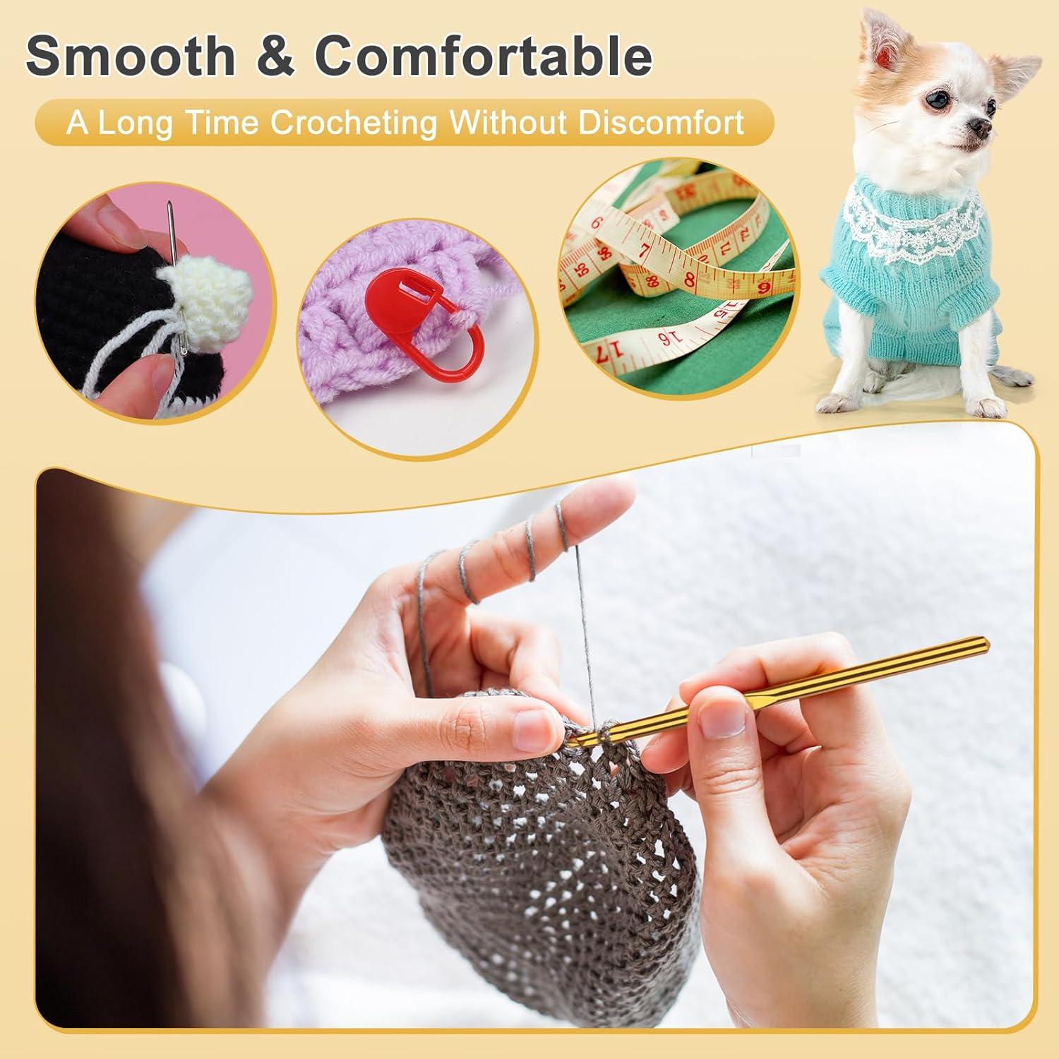 Kit de Hilo Aeelike para Crochet - 1000 Metros, 54 Piezas