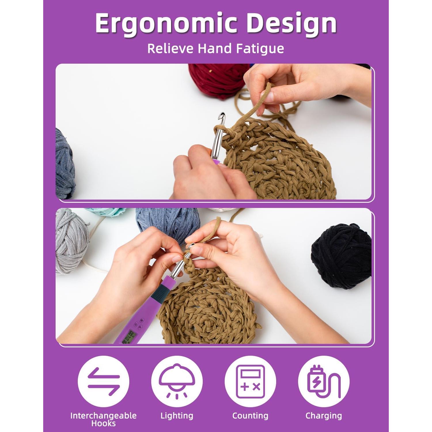 Juego de Ganchillos Iluminados Bybykoi 18 Tamaños Digitales