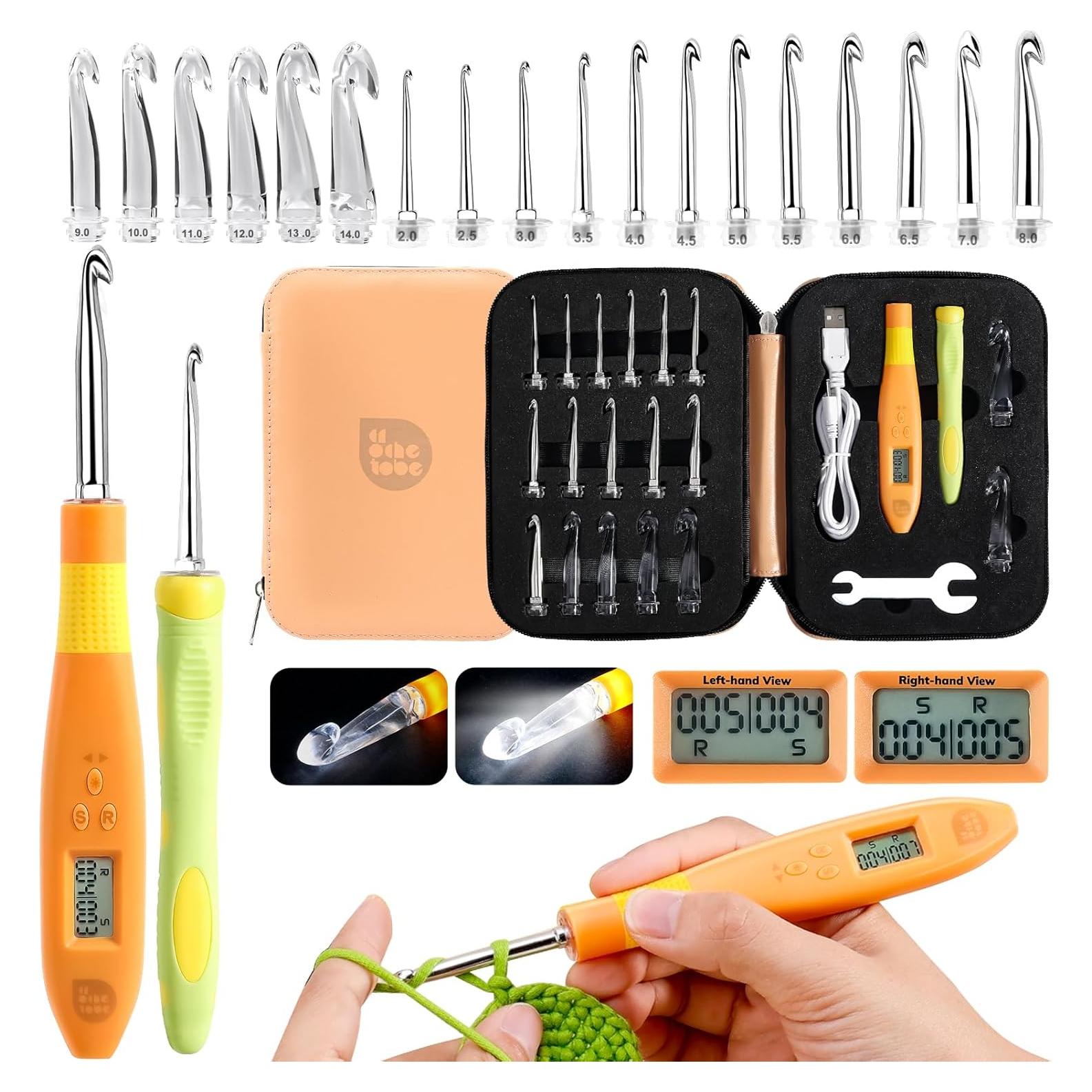 Juego de Ganchillos Iluminados PP OPOUNT 2.0 a 14.0 mm