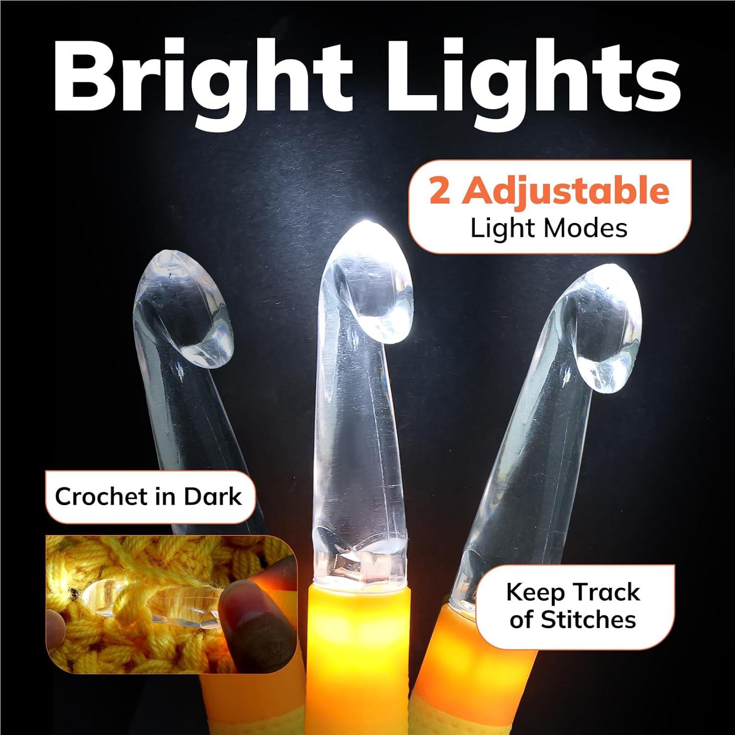 Juego de Ganchillos Iluminados PP OPOUNT 2.0 a 14.0 mm