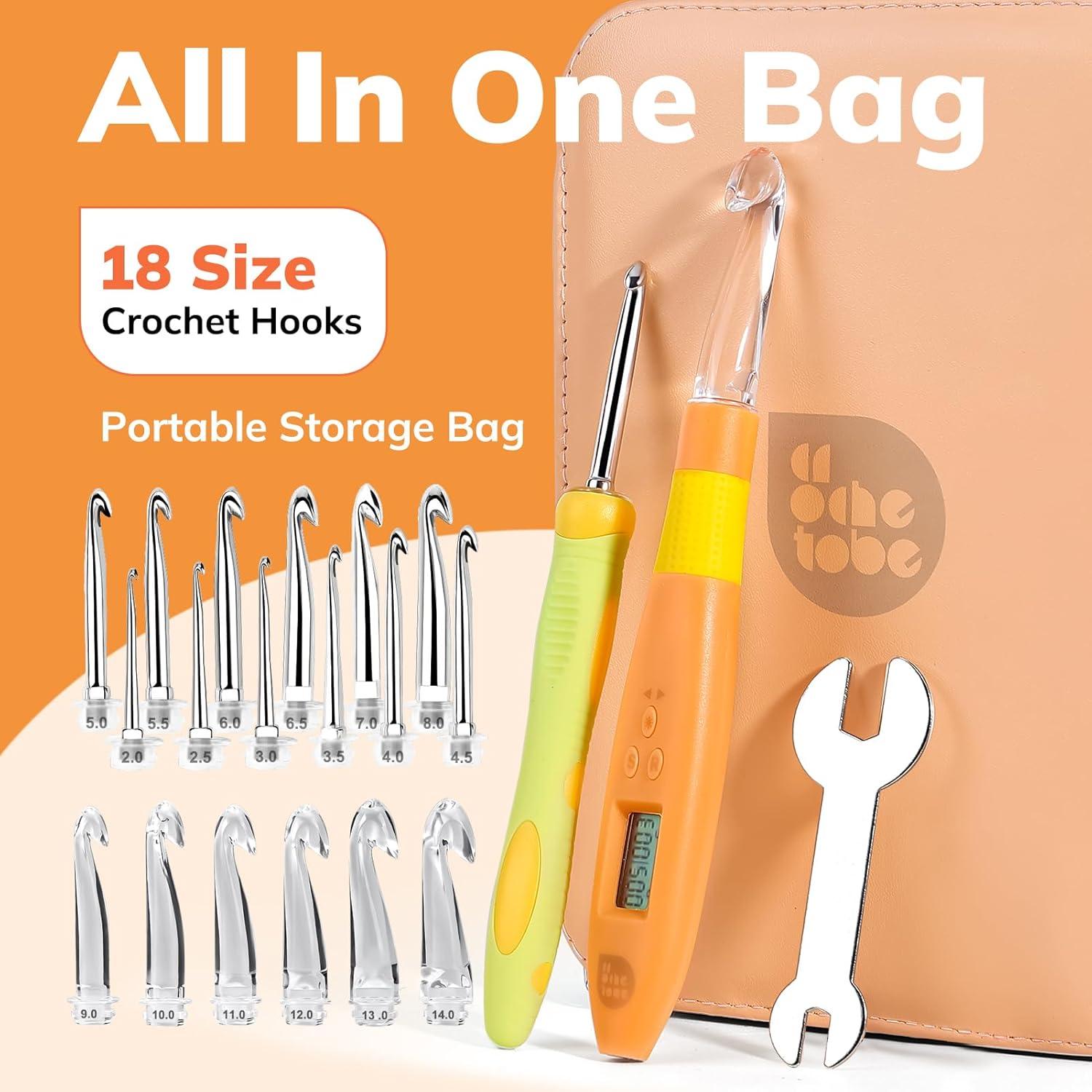 Juego de Ganchillos Iluminados PP OPOUNT 2.0 a 14.0 mm