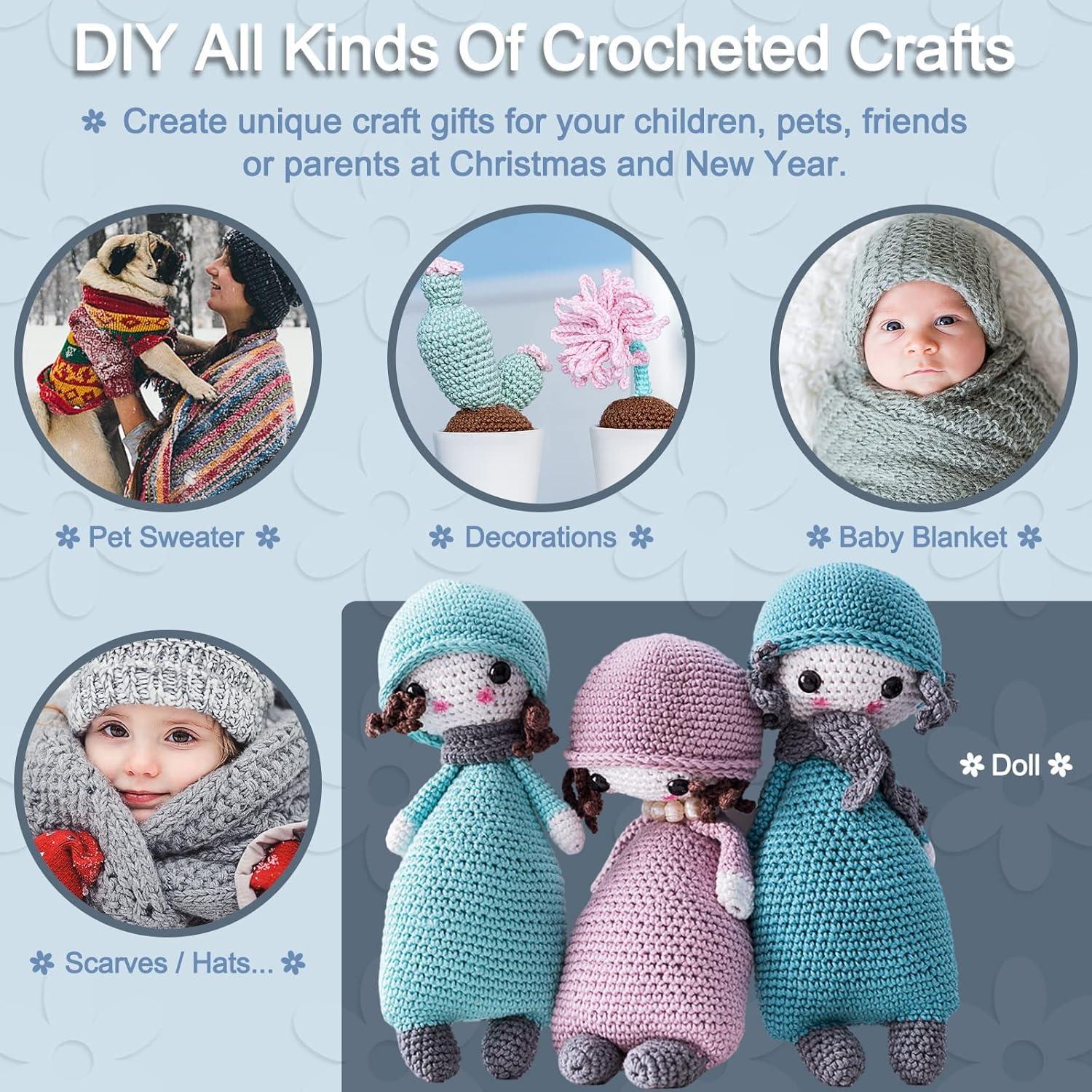 Juego de Ganchillos de Crochet Coopay 12PCS 2-8mm Ergonómicos