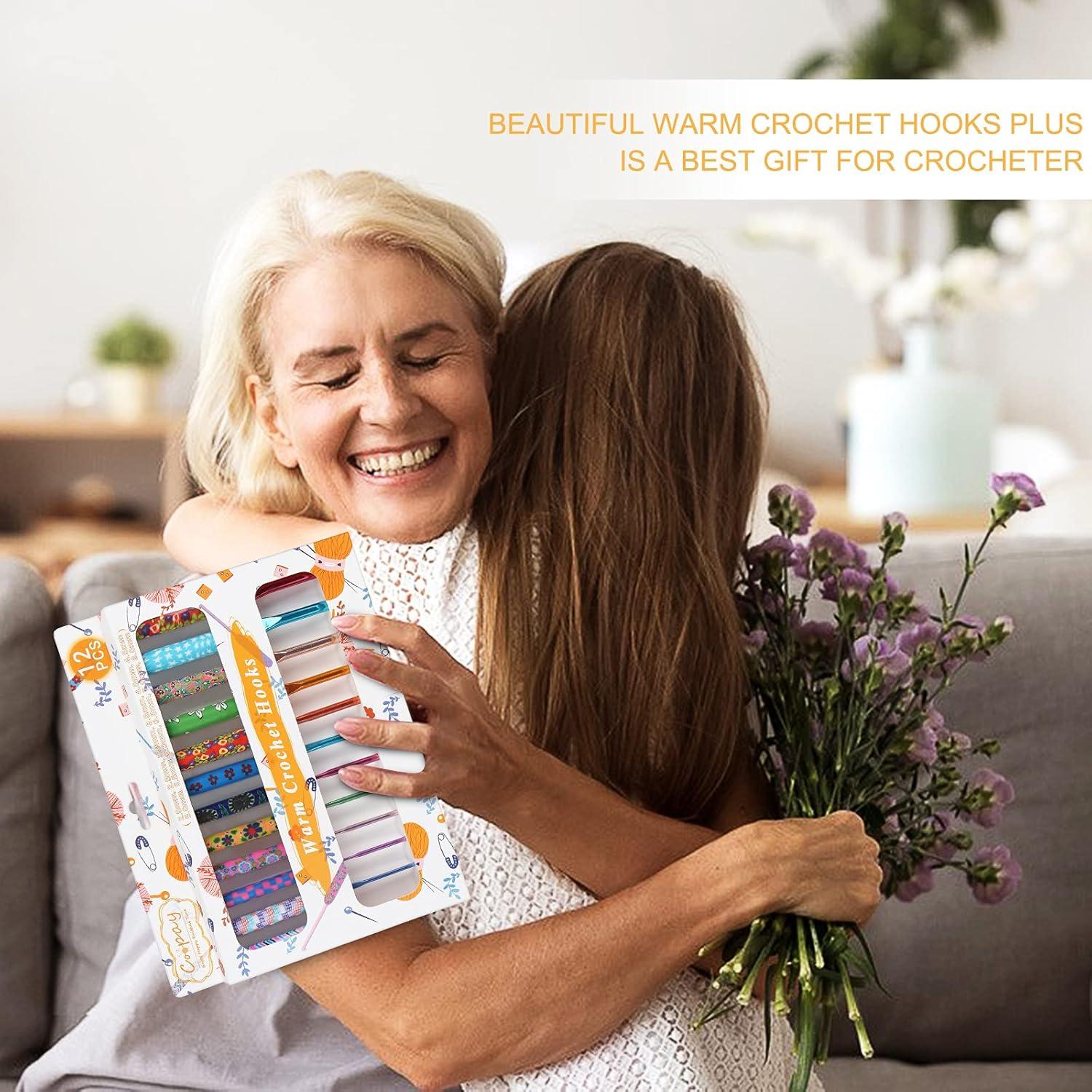 Juego de Ganchillos de Crochet Coopay 12PCS 2-8mm Ergonómicos