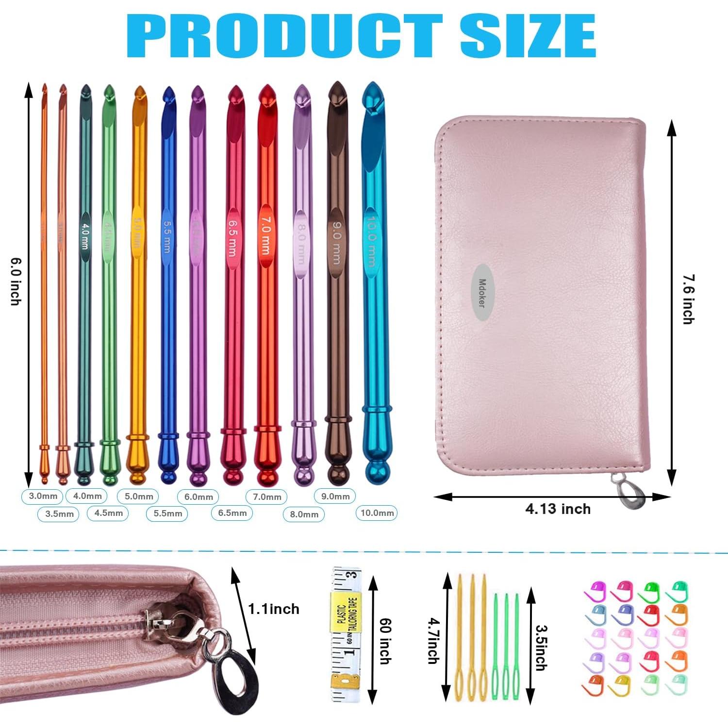 Conjunto de Ganchillos Inline Mdoker 3mm-10mm Ergonómicos