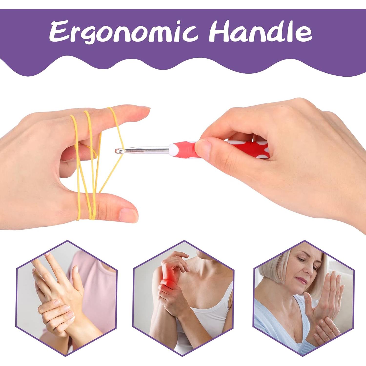 Kit de Ganchillos RUIDI 9 Piezas 2.0-6.0mm Multicolor