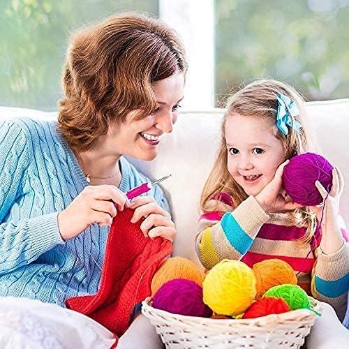 Juego de 9 Ganchos de Crochet Ergonomicos WILLBOND con Estuche