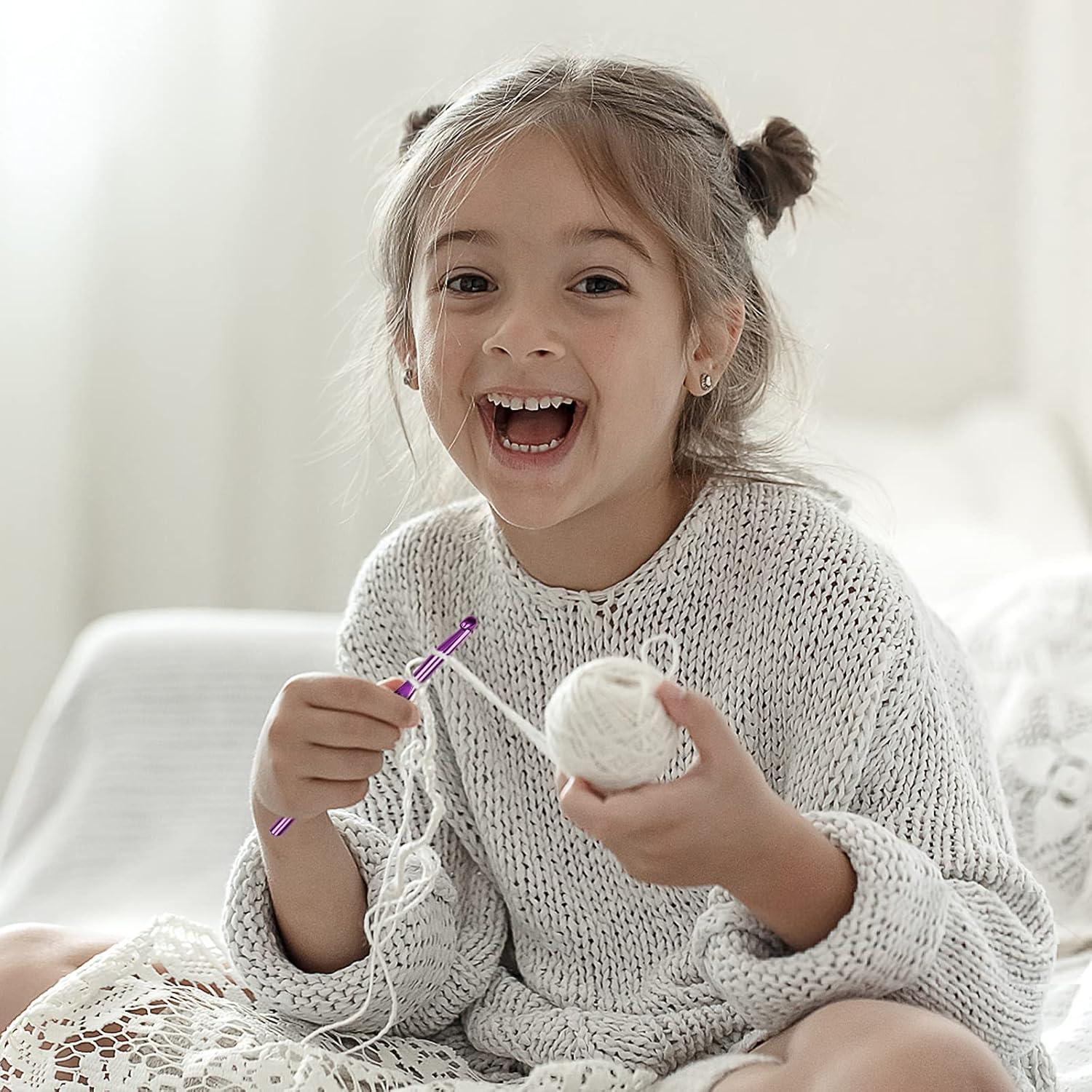 Conjunto de Ganchos de Crochet Coopay 7 Piezas Aluminio 6.5-15mm