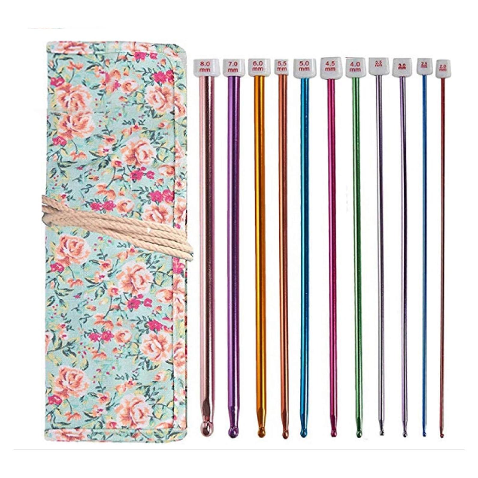 Juego de Agujas de Crochet Tunecino MosBug 11 Piezas Aluminio