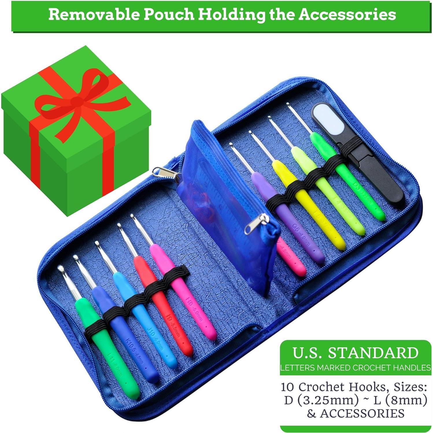 Juego de Agujas de Ganchillo Ergonómicas Elementos de Athena