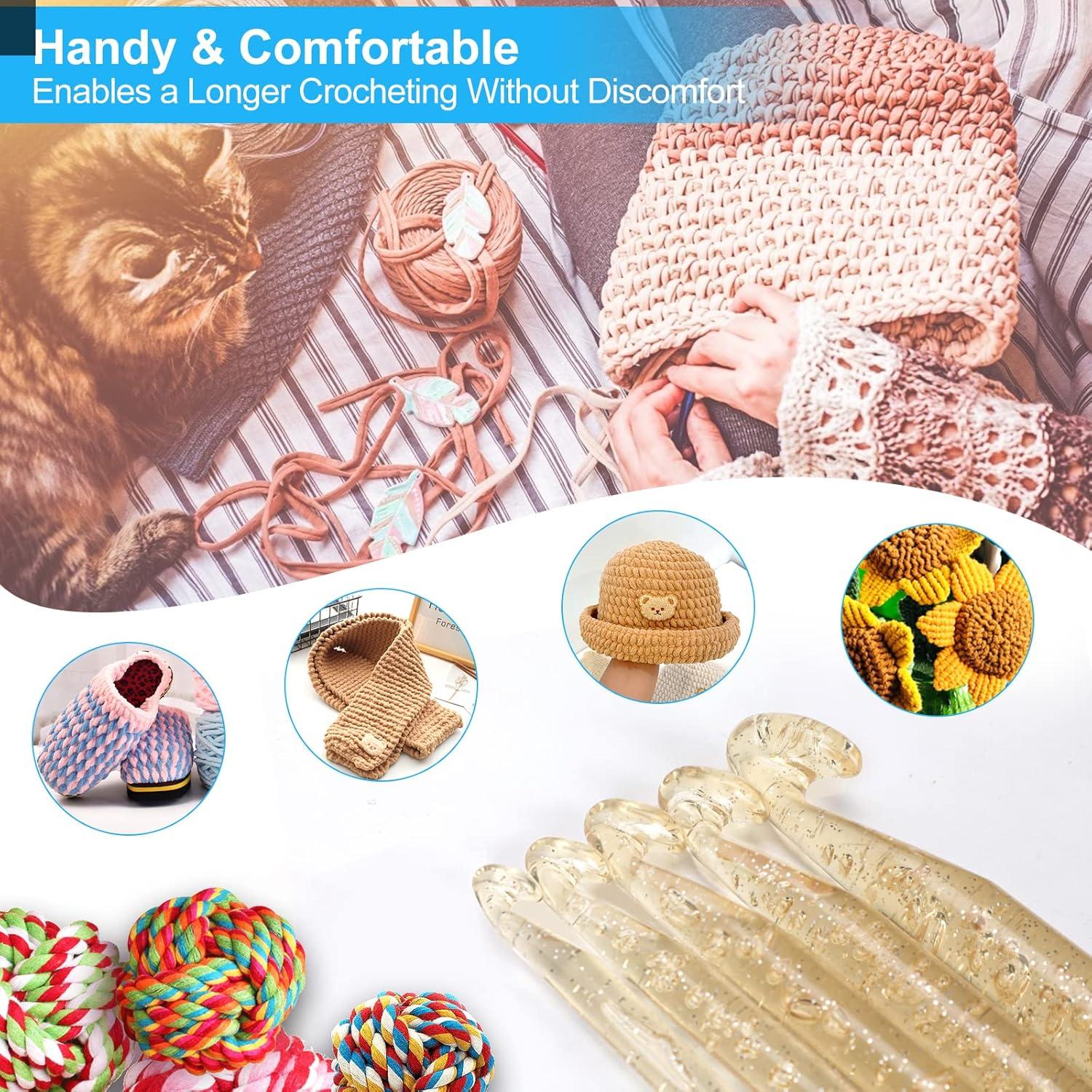 Juego de Ganchillos Ergonómicos Vodiye 32 Piezas 12-25mm