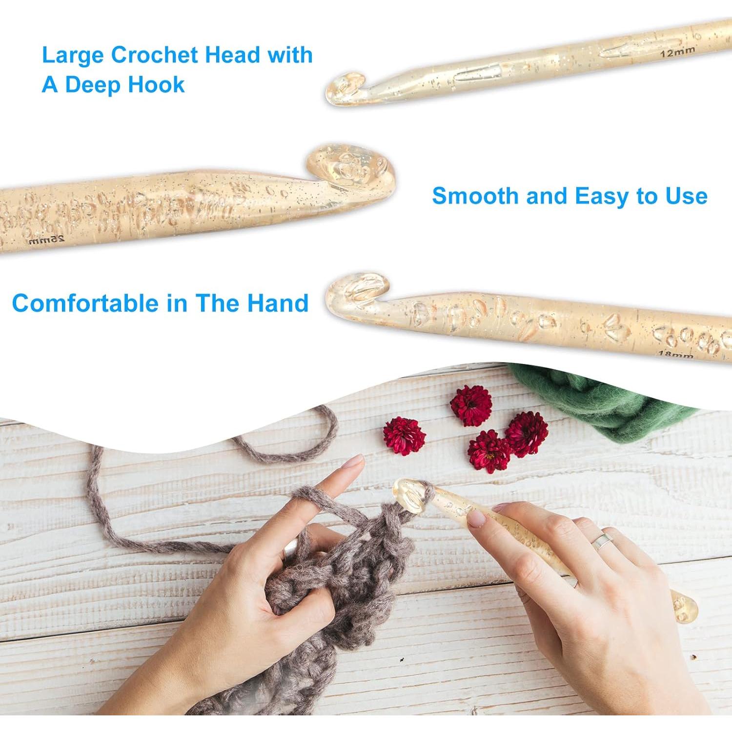 Juego de Ganchillos Ergonómicos Vodiye 32 Piezas 12-25mm