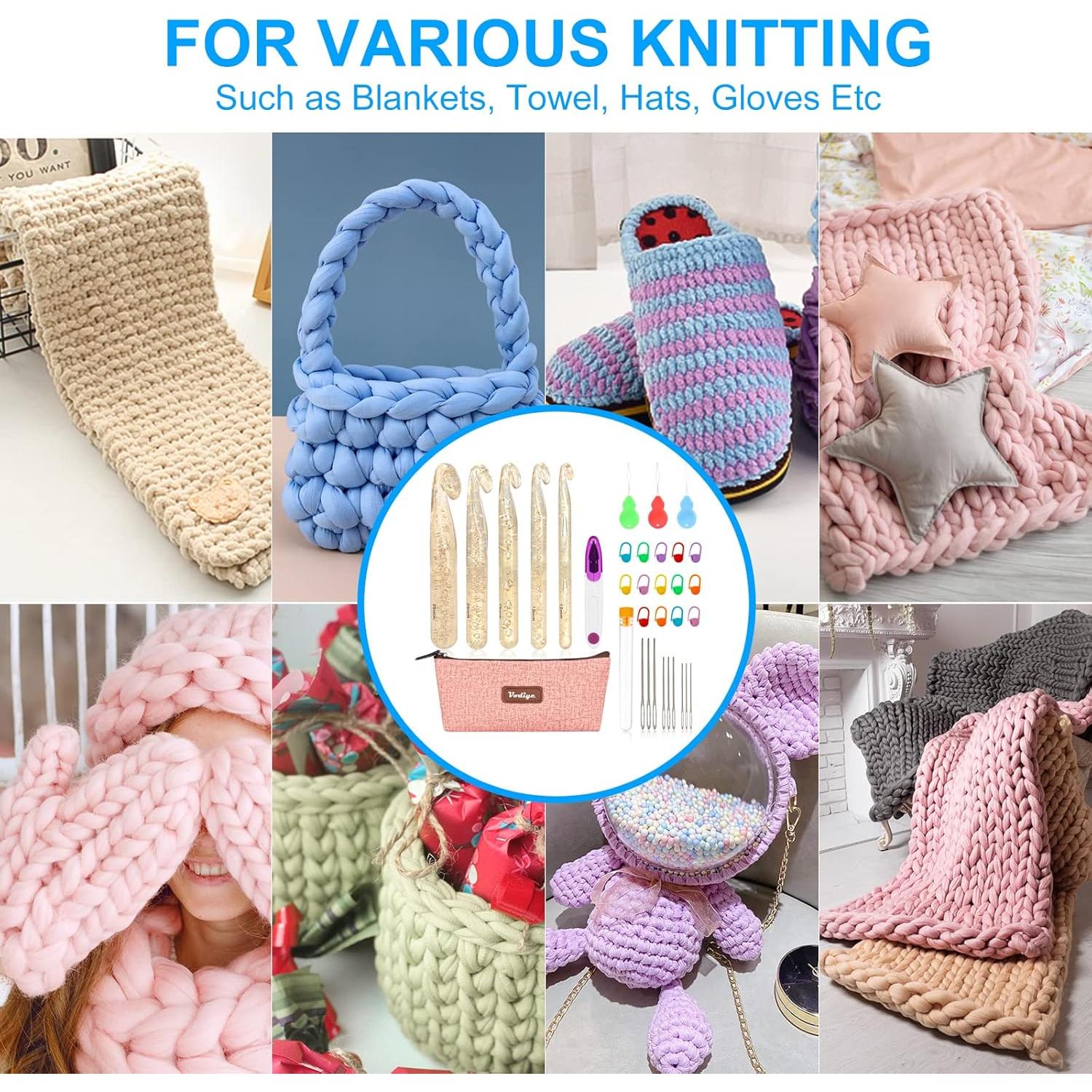 Juego de Ganchillos Ergonómicos Vodiye 32 Piezas 12-25mm