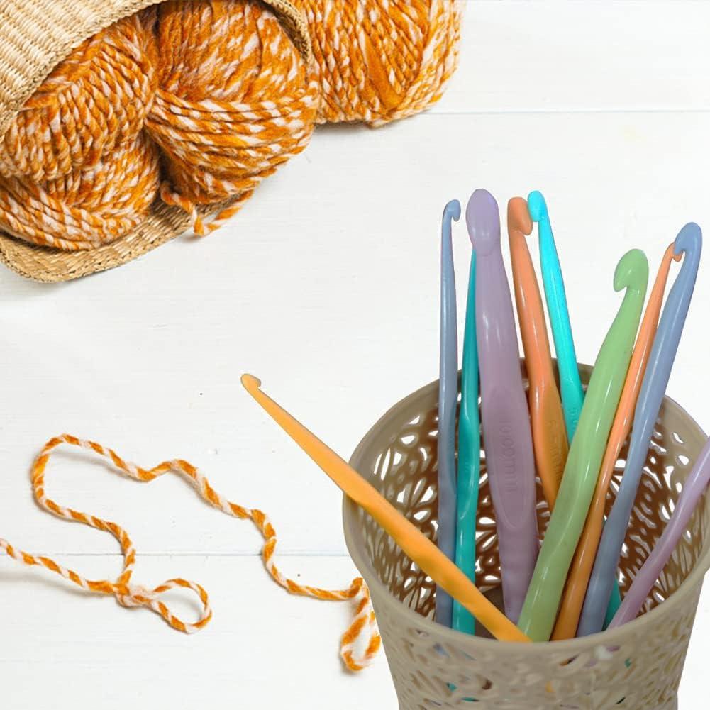 Juego de Ganchos de Crochet 12 pcs QLRFFLJOY 2.0mm a 10.0mm