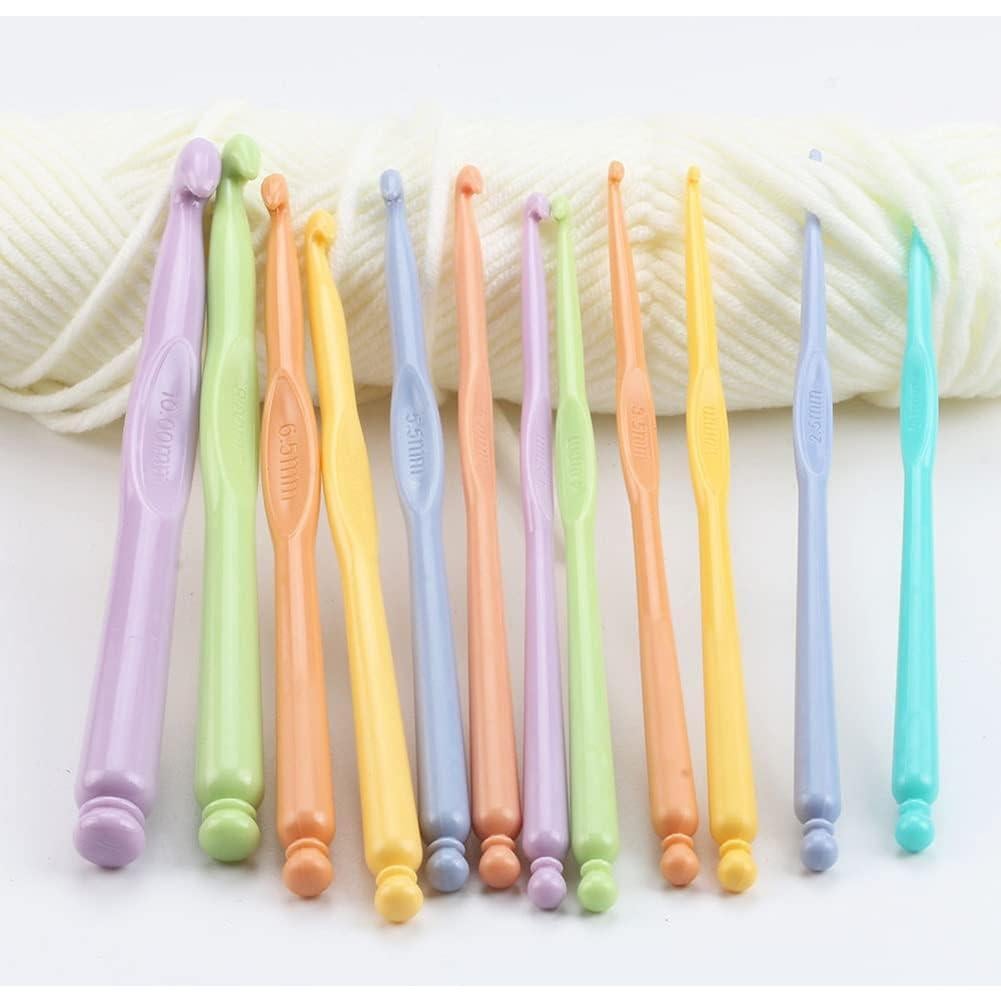 Juego de Ganchos de Crochet 12 pcs QLRFFLJOY 2.0mm a 10.0mm
