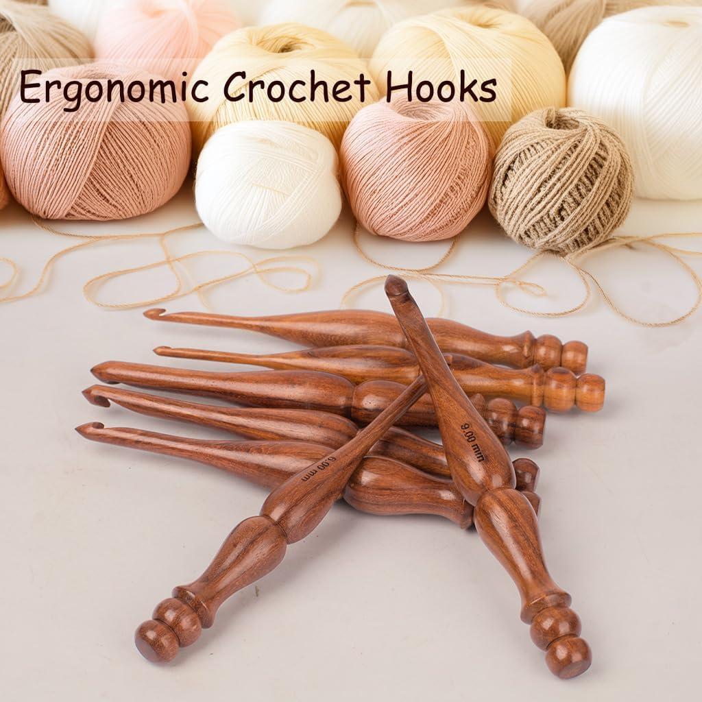 Set de 7 Ganchos de Crochet Ergonomicos The Knox Craft 4mm-10mm